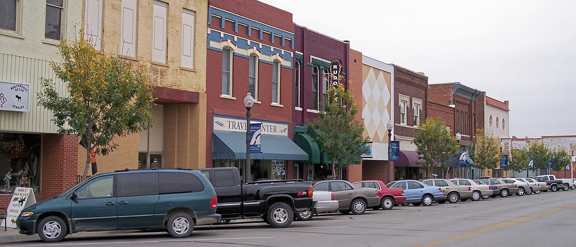 Commercial Street in downtown w:Atchison, Kansas