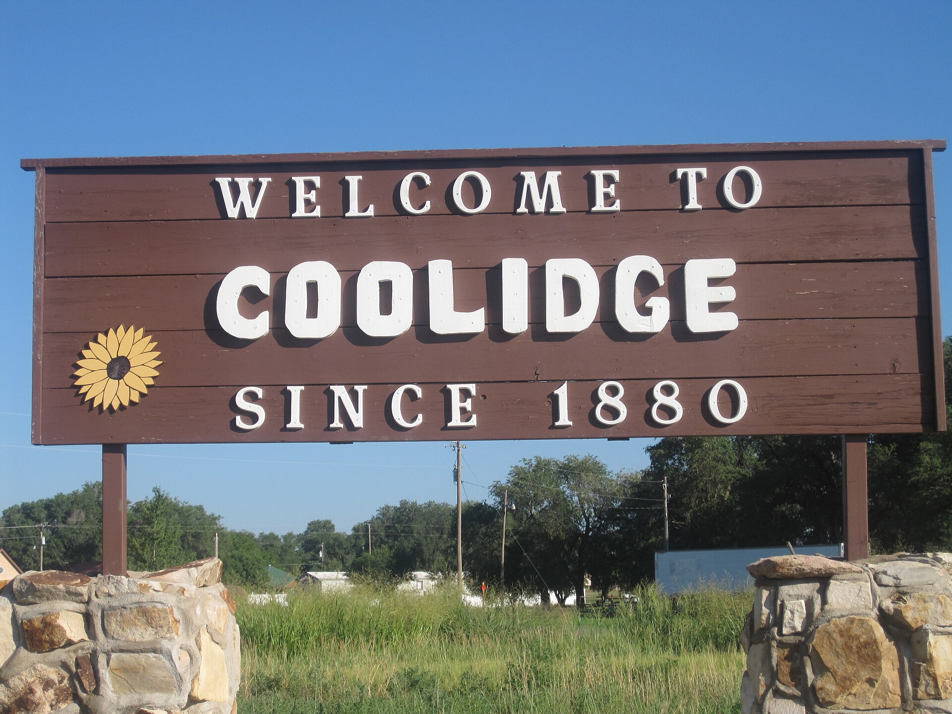 I took photo in Coolidge, KS, with Canon camera. — Kansas