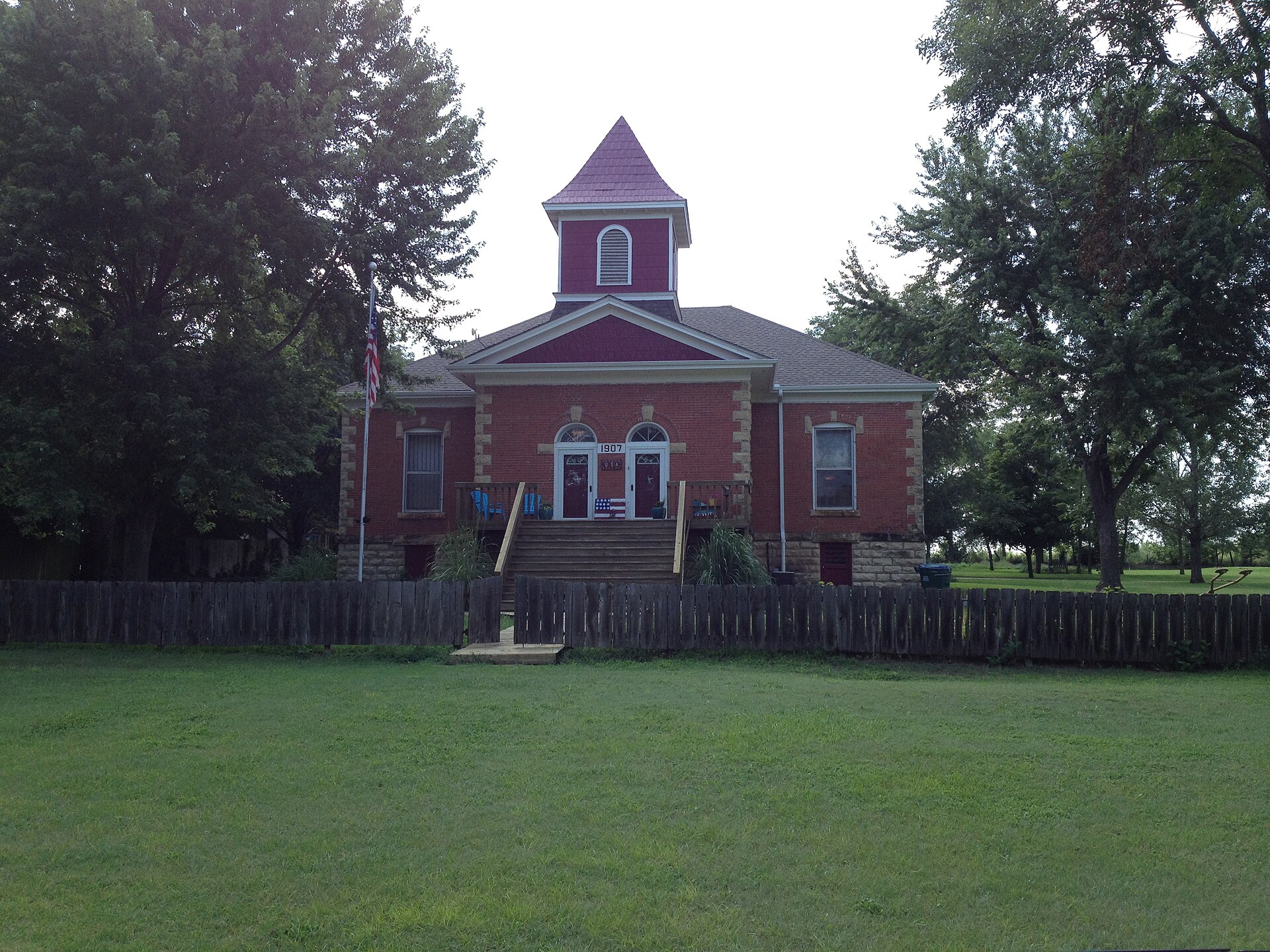 The old school house in Detroit, Kansas