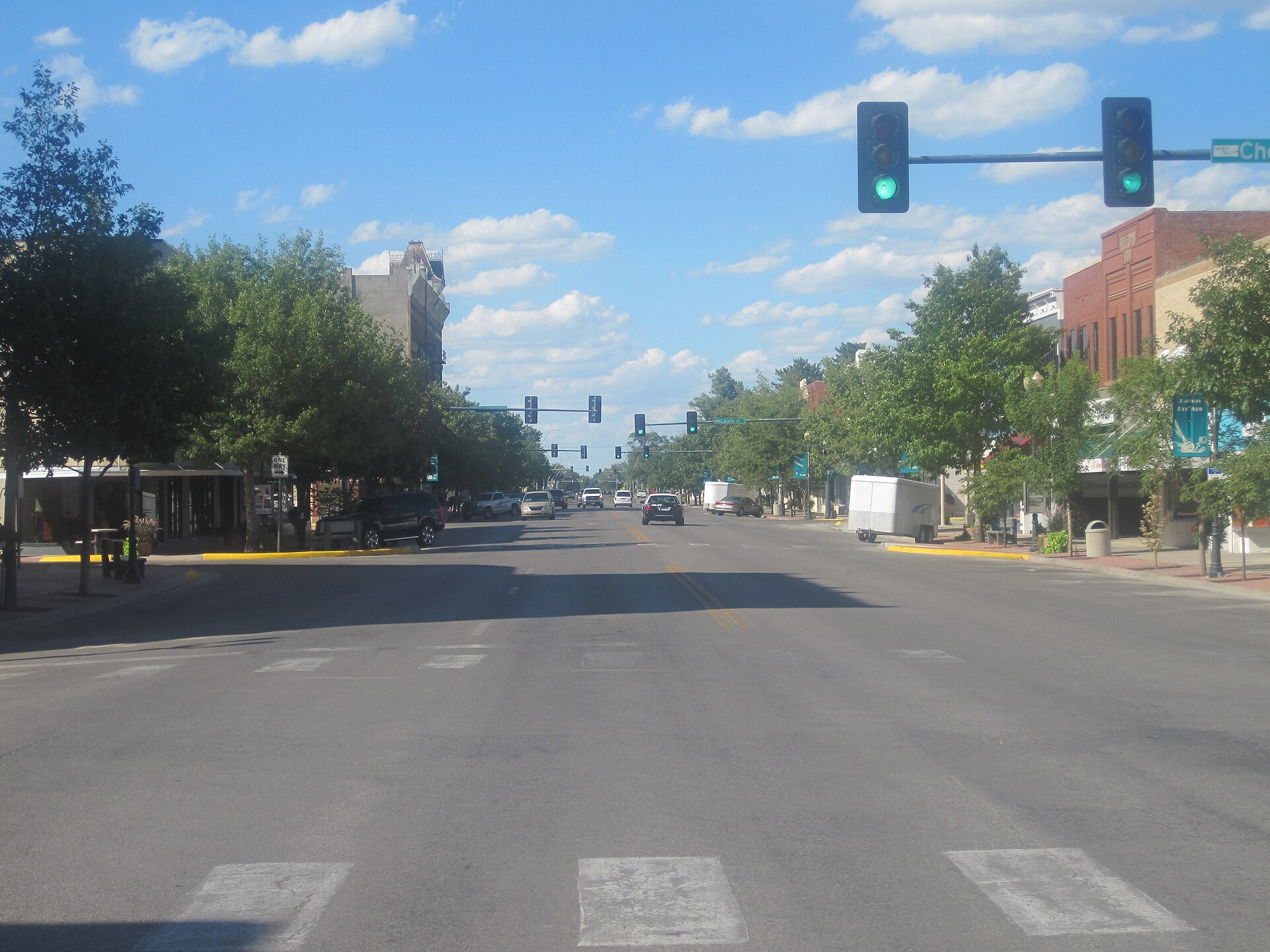 Downtown streets in Garden City, Kansas