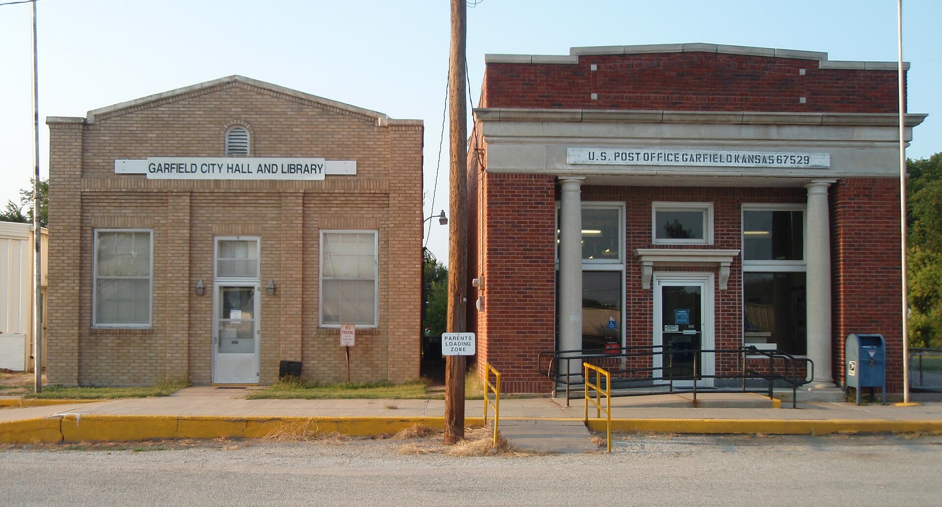 City hall in Garfield, Kansas