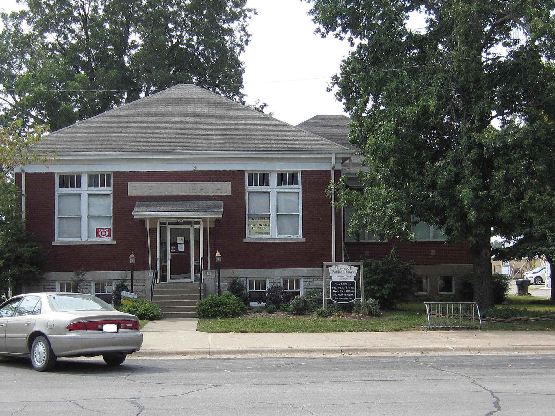 Library in Oswego, Kansas
