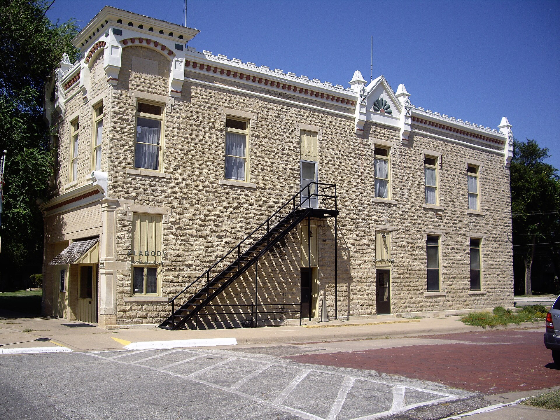 City hall in Peabody, Kansas