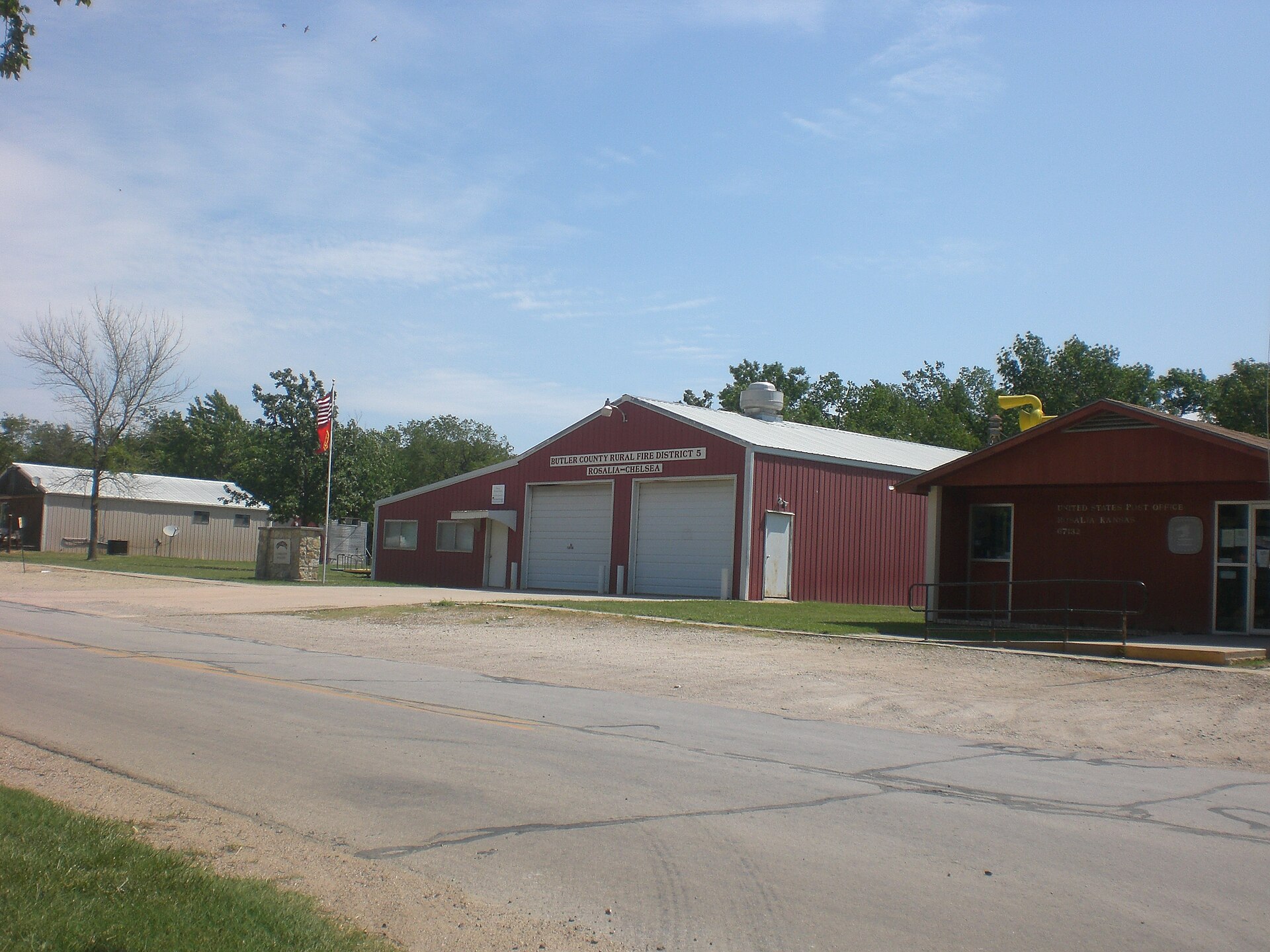 Main Street in Rosalia, Kansas
