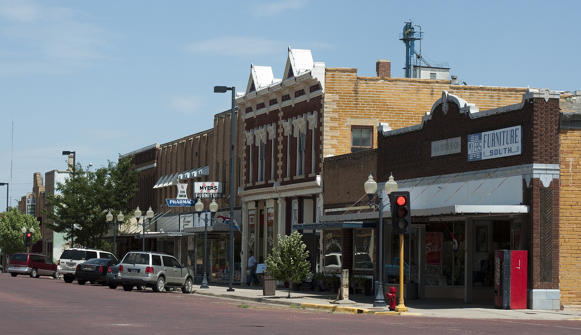 Main Street in Russell, Kansas