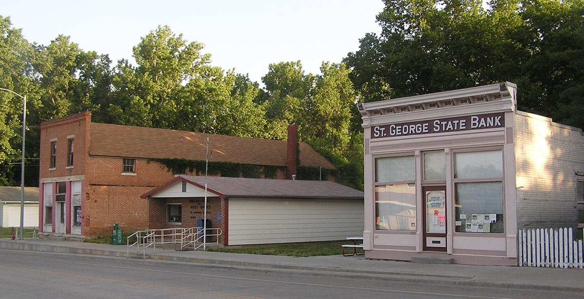 City hall in St. George, Kansas