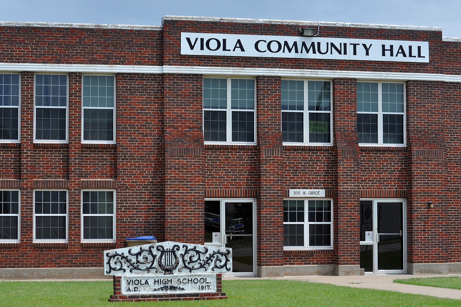 Former Viola, Kansas High School and now community center