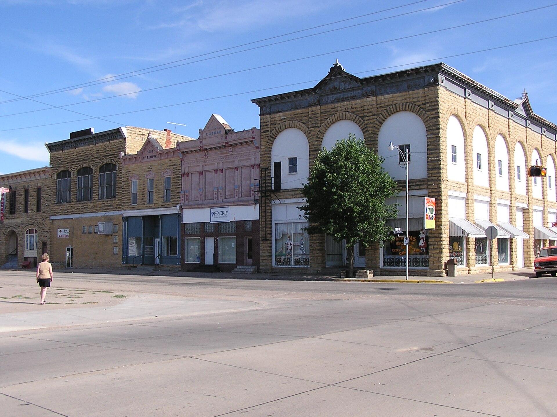 Street scene in Wilson, Kansas