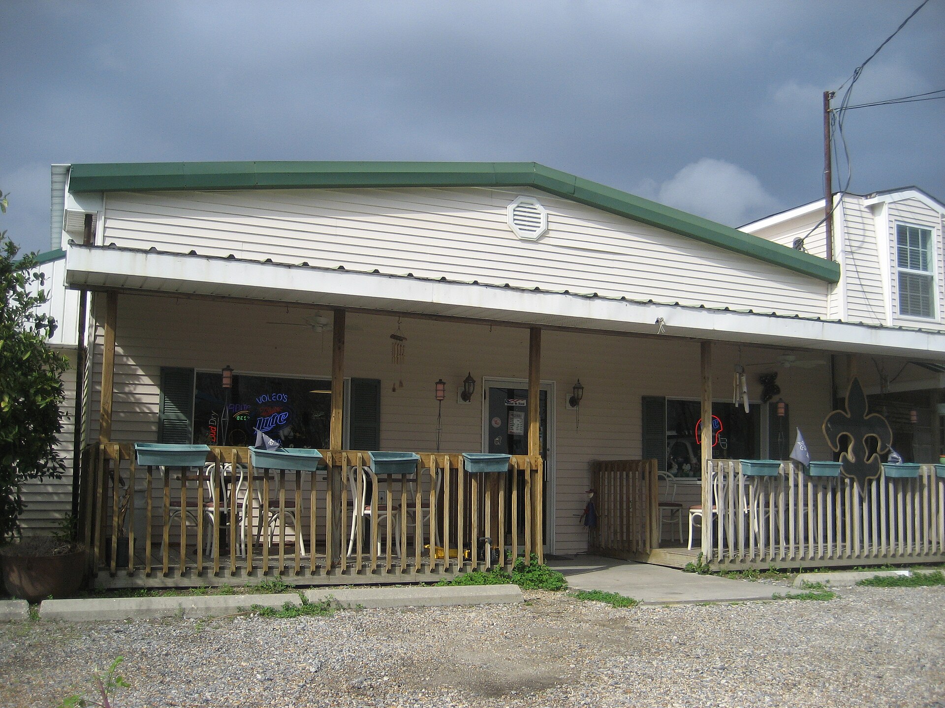 Lafitte, Southern Jefferson Parish, Louisiana. Seafood restaurant.