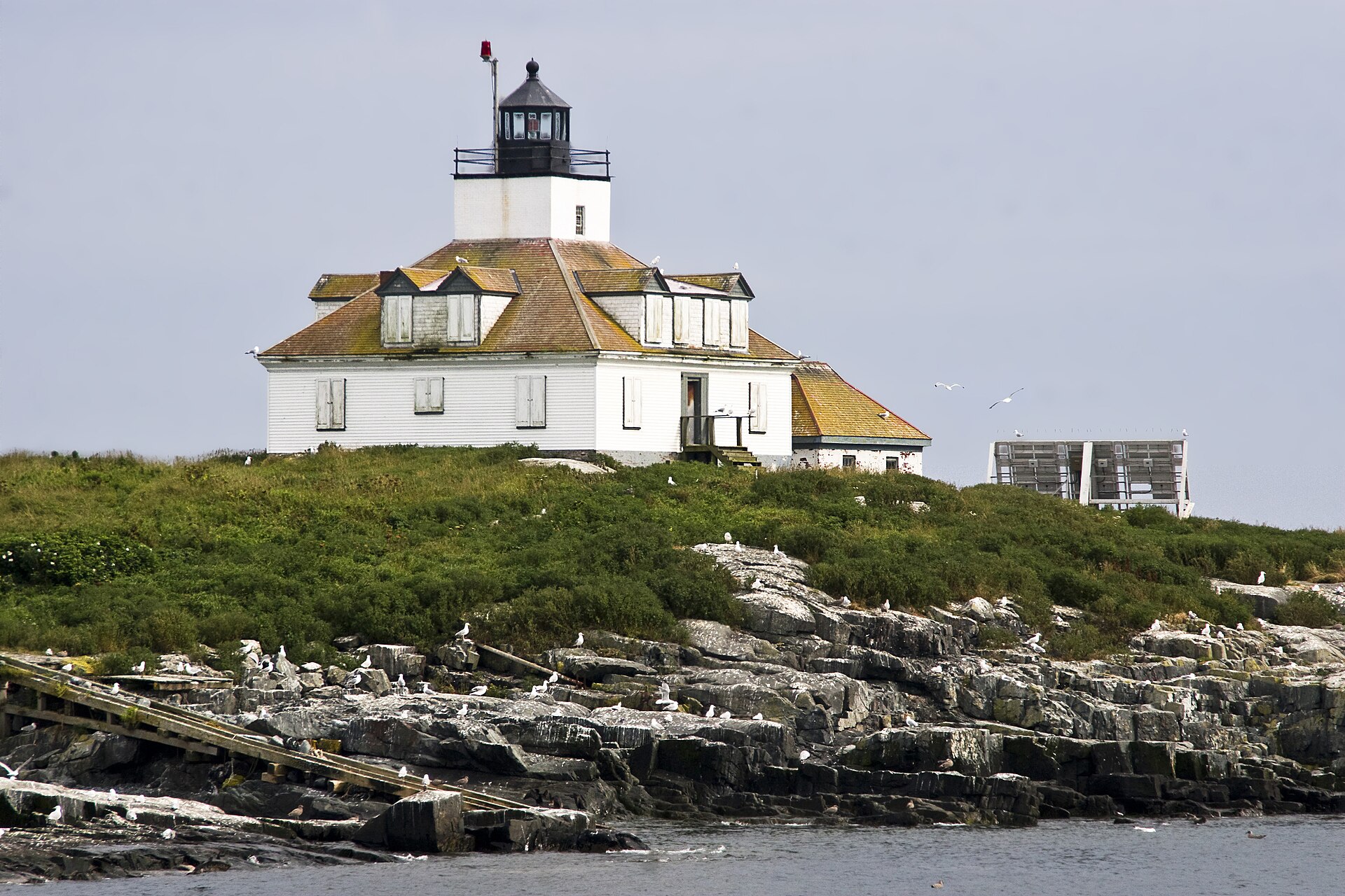 Egg Rock Light, located on Frenchman Bay, Maine, USA. — Hancock County, Maine