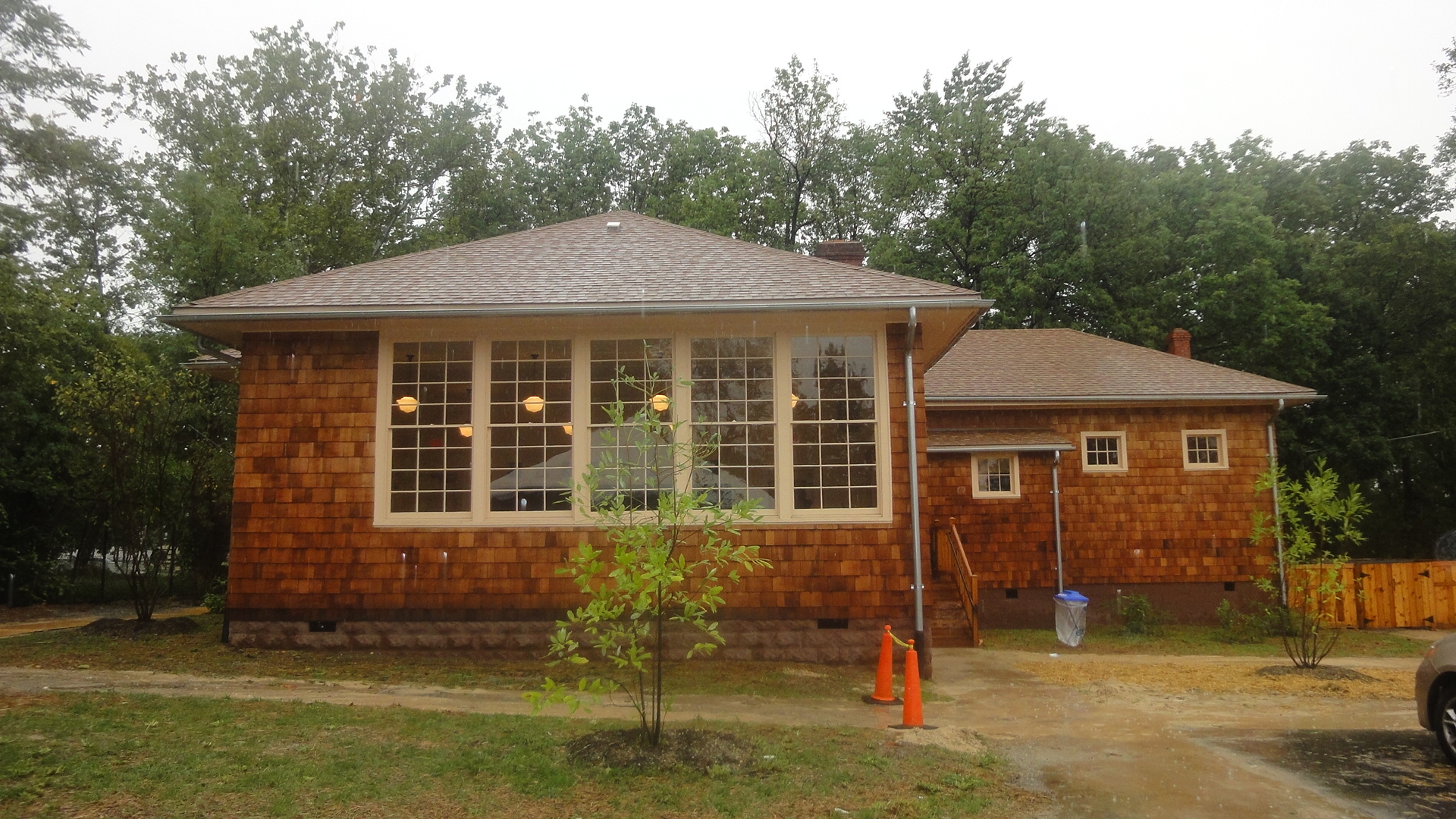 An exterior image of the Ridgeley Rosenwald School after its restoration. — Capitol Heights, Maryland