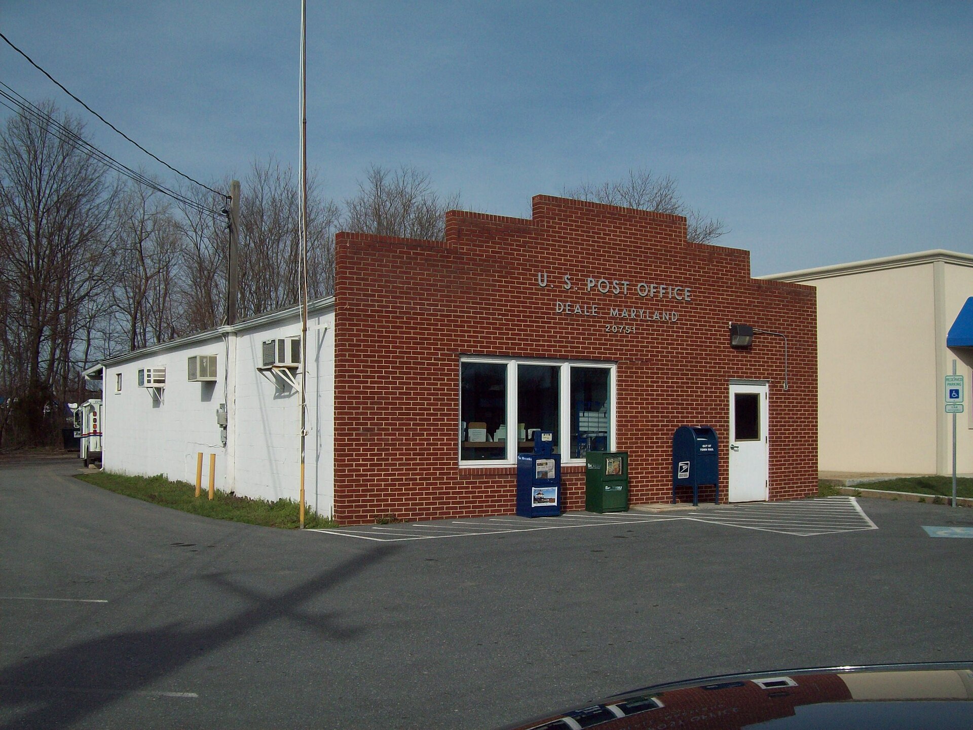 US Post Office, Deale, Maryland, March 2010