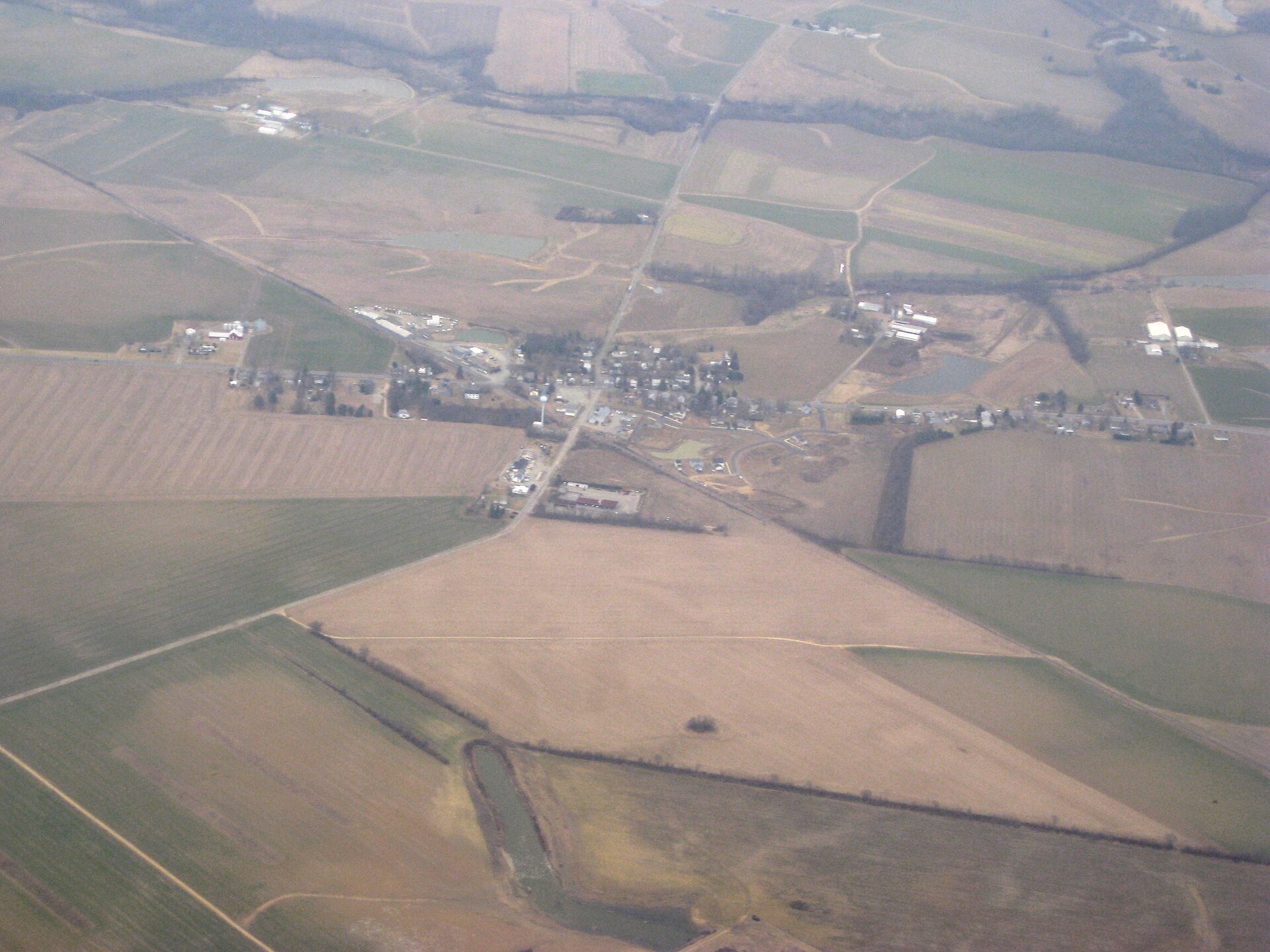 Aerial photos from flight: Baltimore to Philadelphia — Kennedyville, Maryland