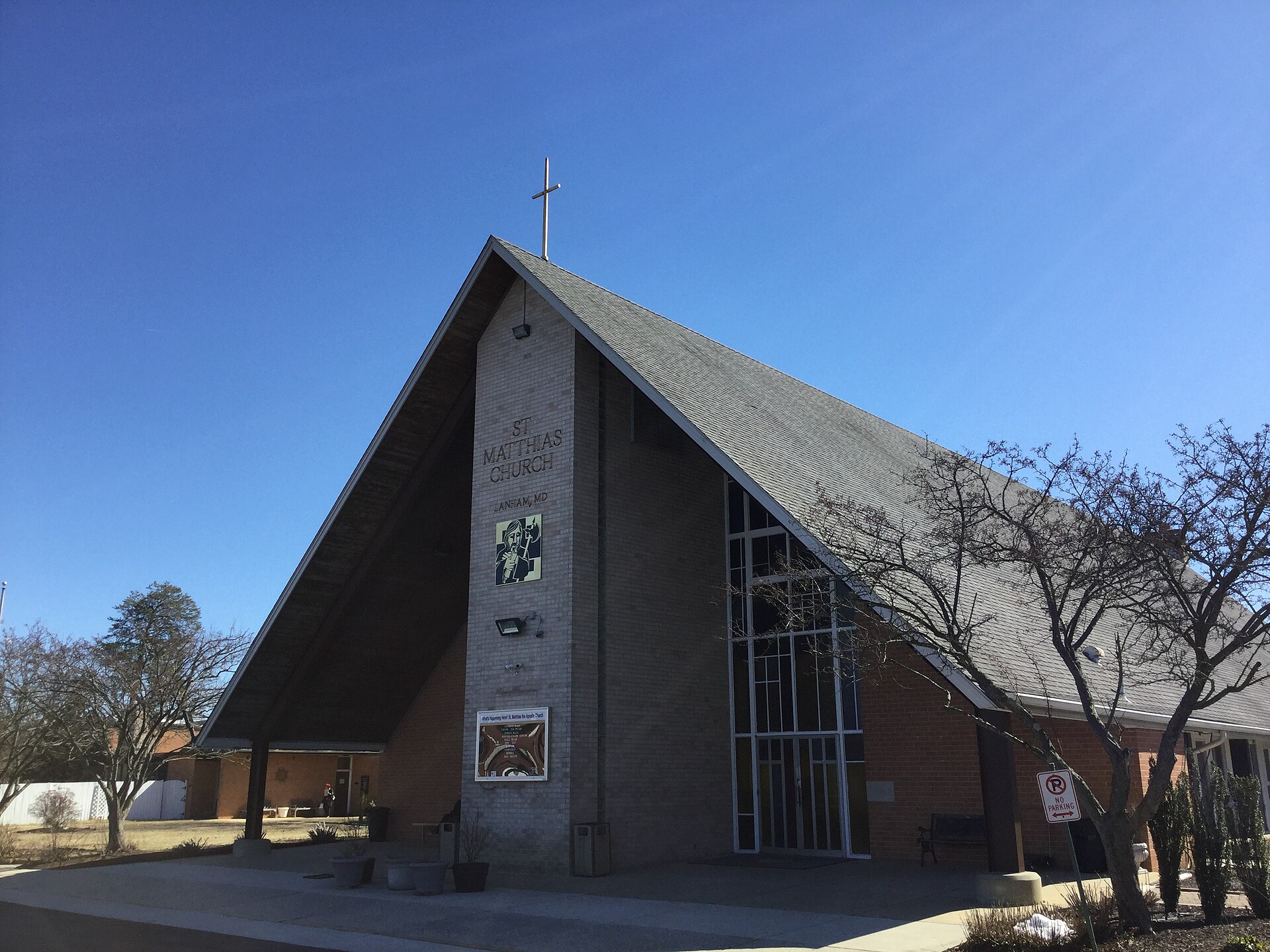 Front view of St Matthias, Lanham, MD — Maryland