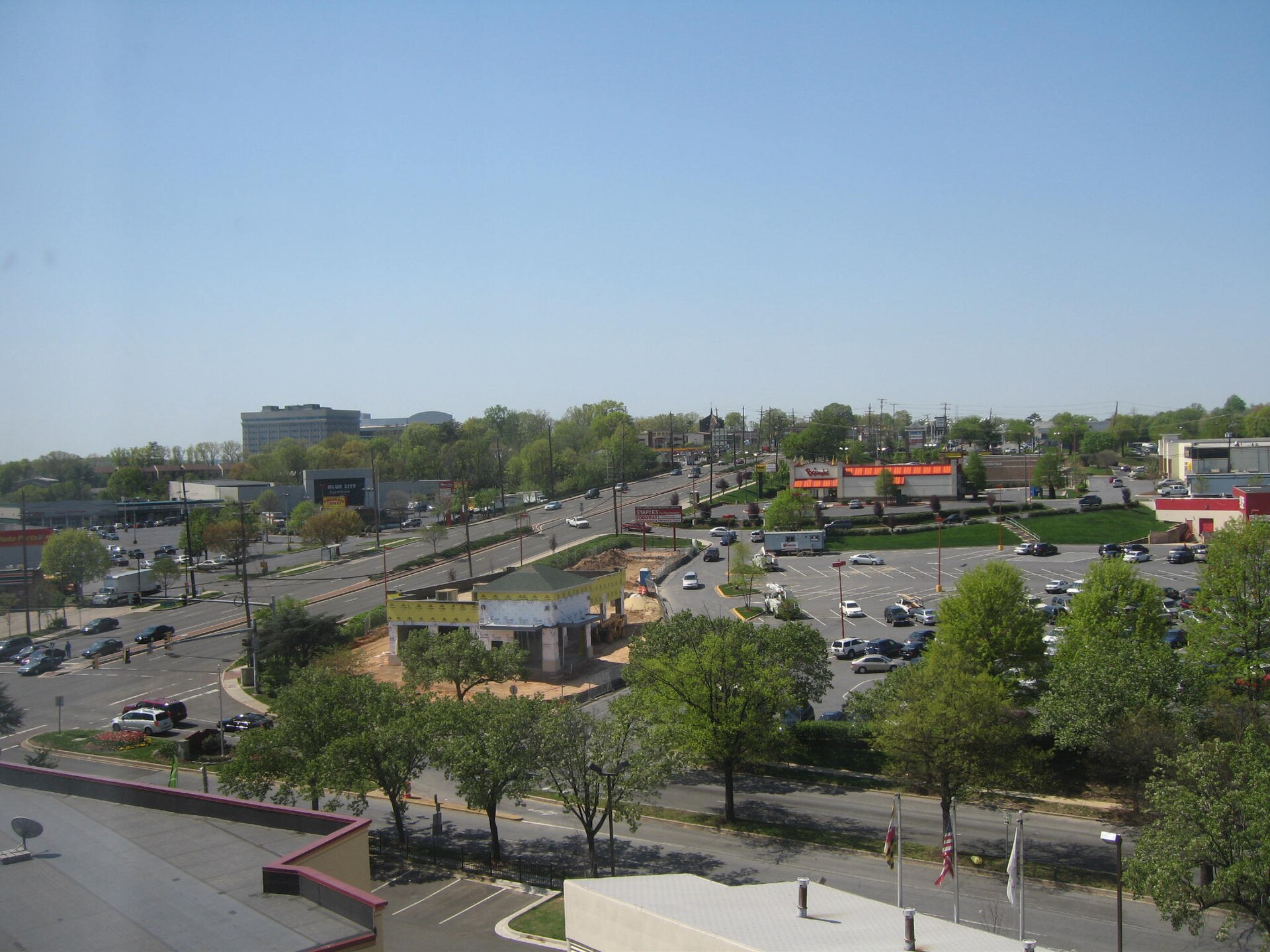 A picture of New Carrollton. This was taken from a room in the Sheraton Four Points Hotel. — Maryland