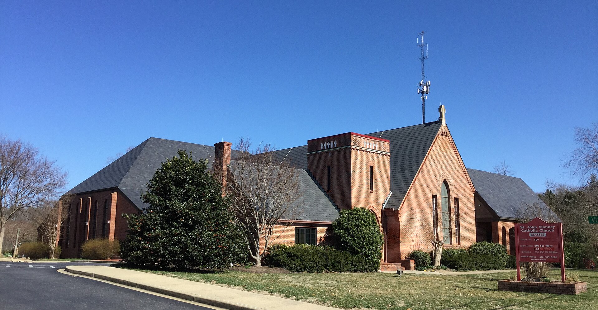 Front View of St John Vianney, Prince Frederick, MD — Maryland