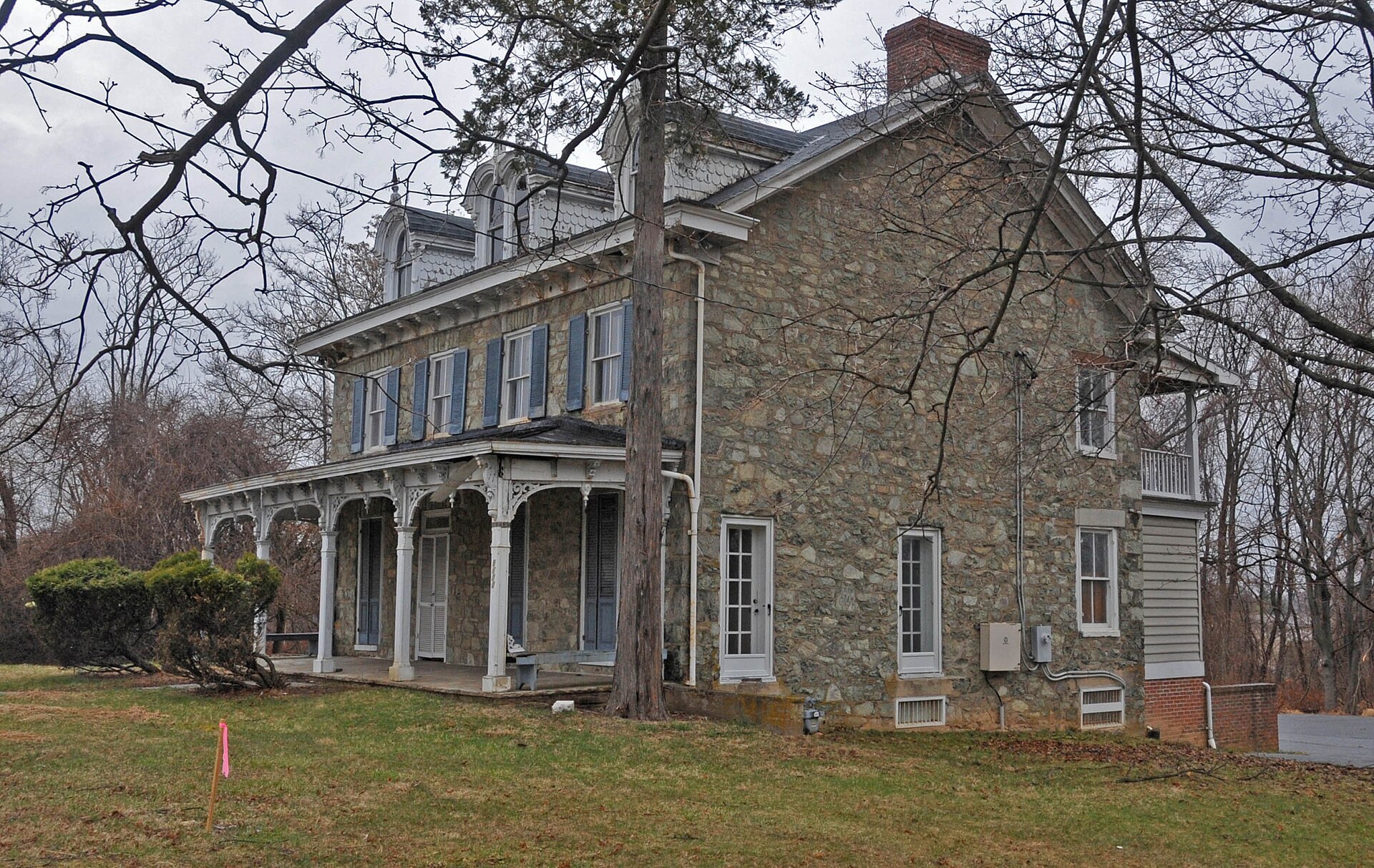 LOCATED IN RANDALLSTOWN; BUILT IN 1810 WITH PORCH AND DORMERS ADDED IN 1880 — Maryland
