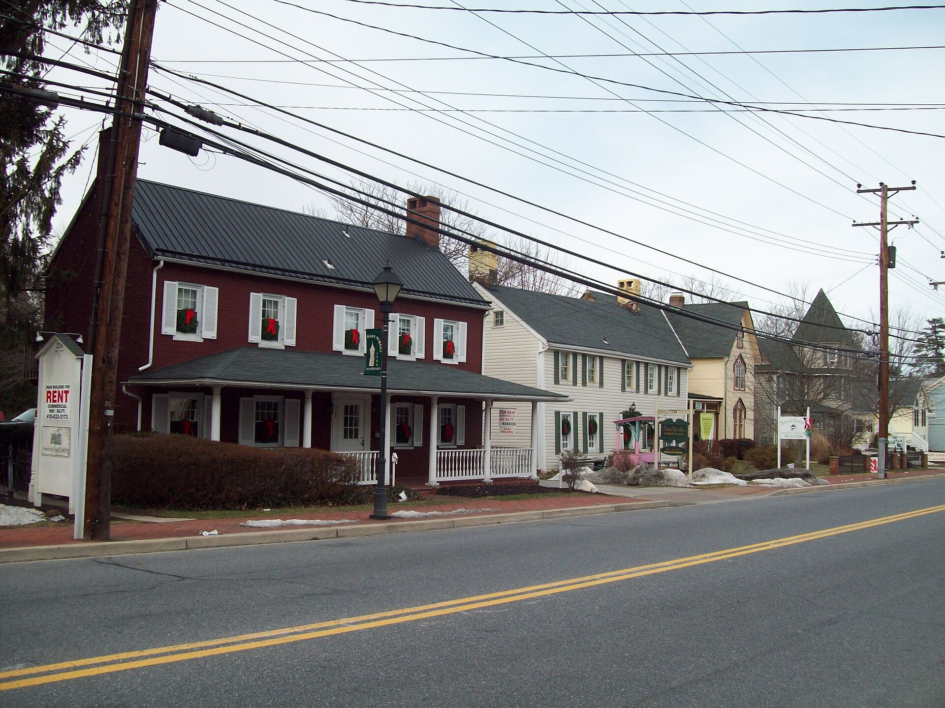 Reisterstown Rd, Reisterstown Historic District, December 2009 — Maryland