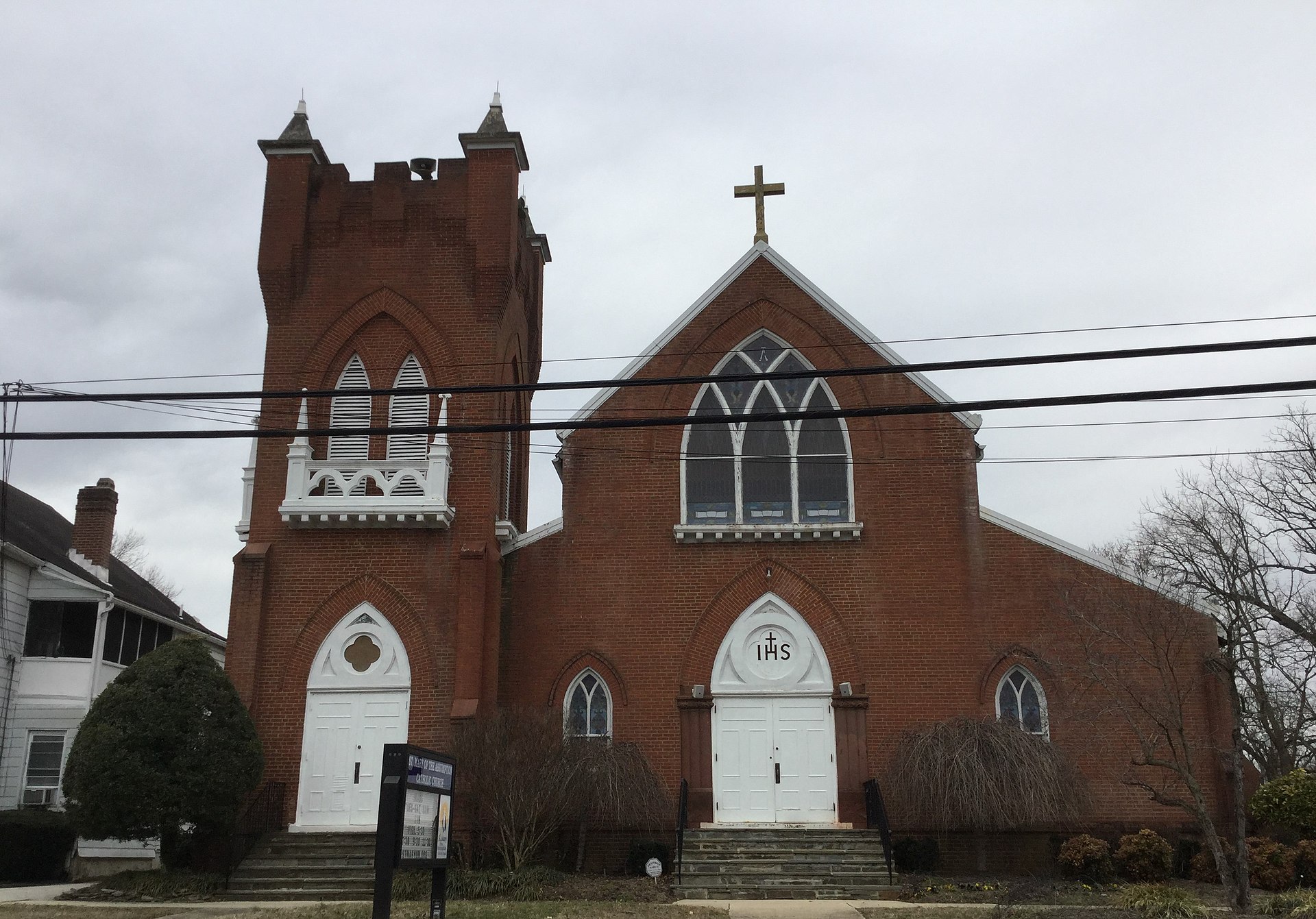 Front view of St Mary of the Assumption, Upper Marlboro, MD — Maryland
