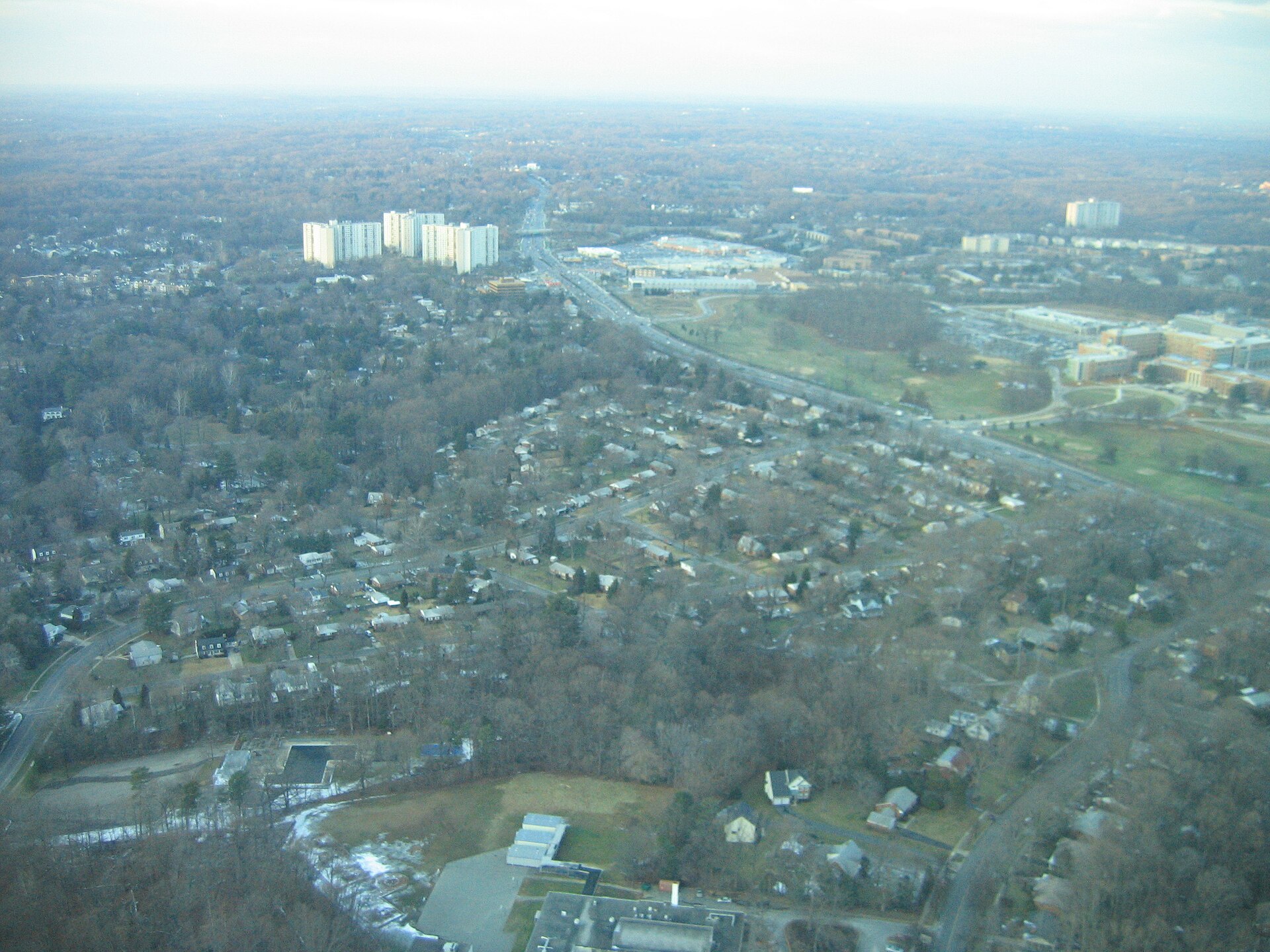 Maryland Route 650 (New Hampshire Avenue) through White Oak, MD, USA.