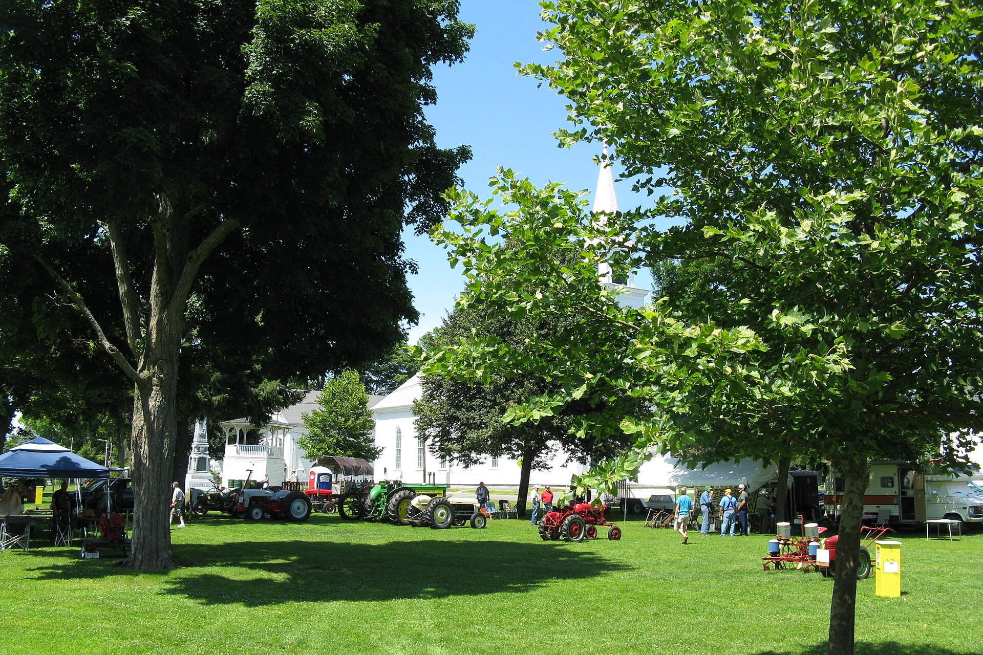 Tractor show on the Common, Belchertown Massachusetts