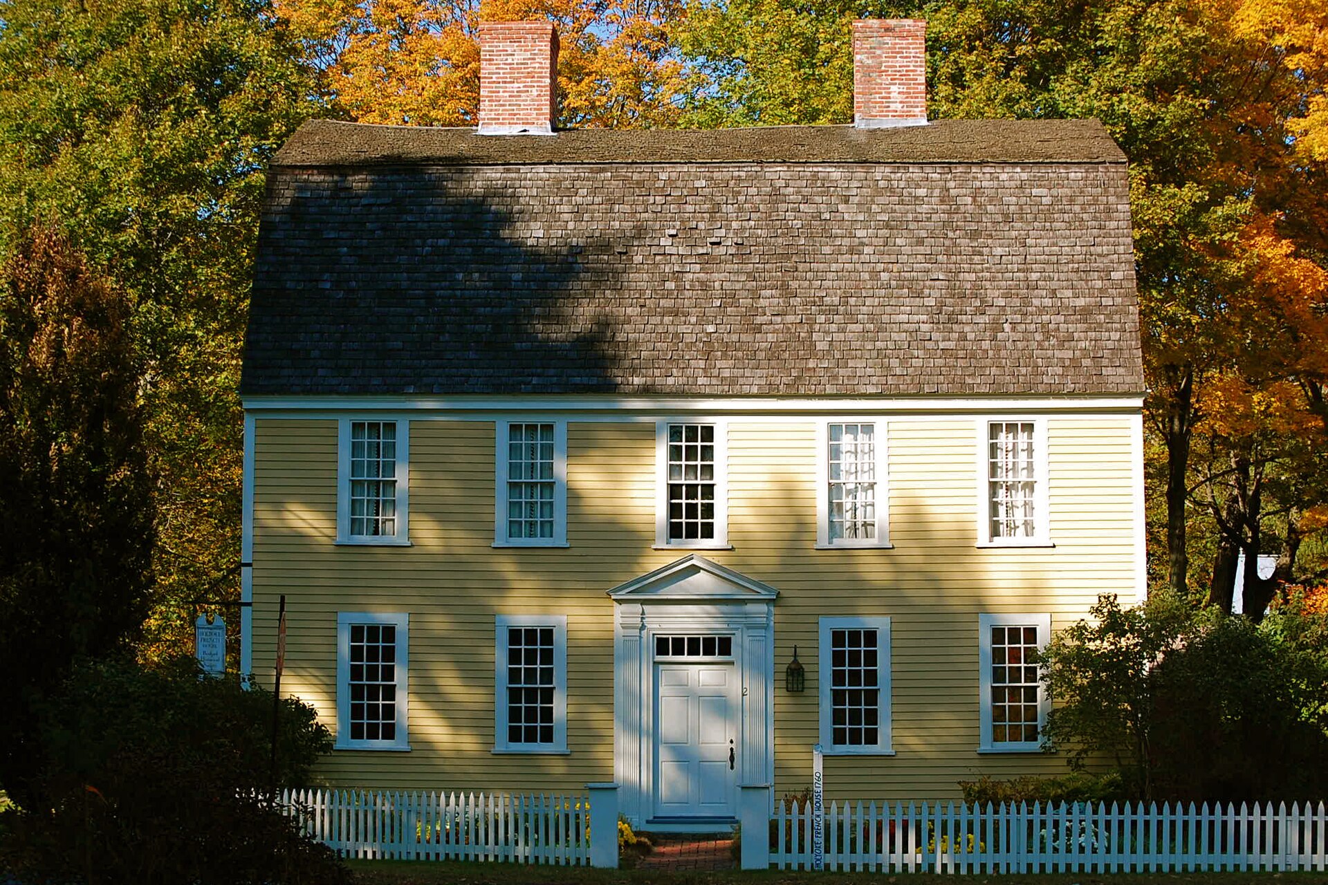 The Holyoke French House in Boxford, Massachusetts, c. 1760.