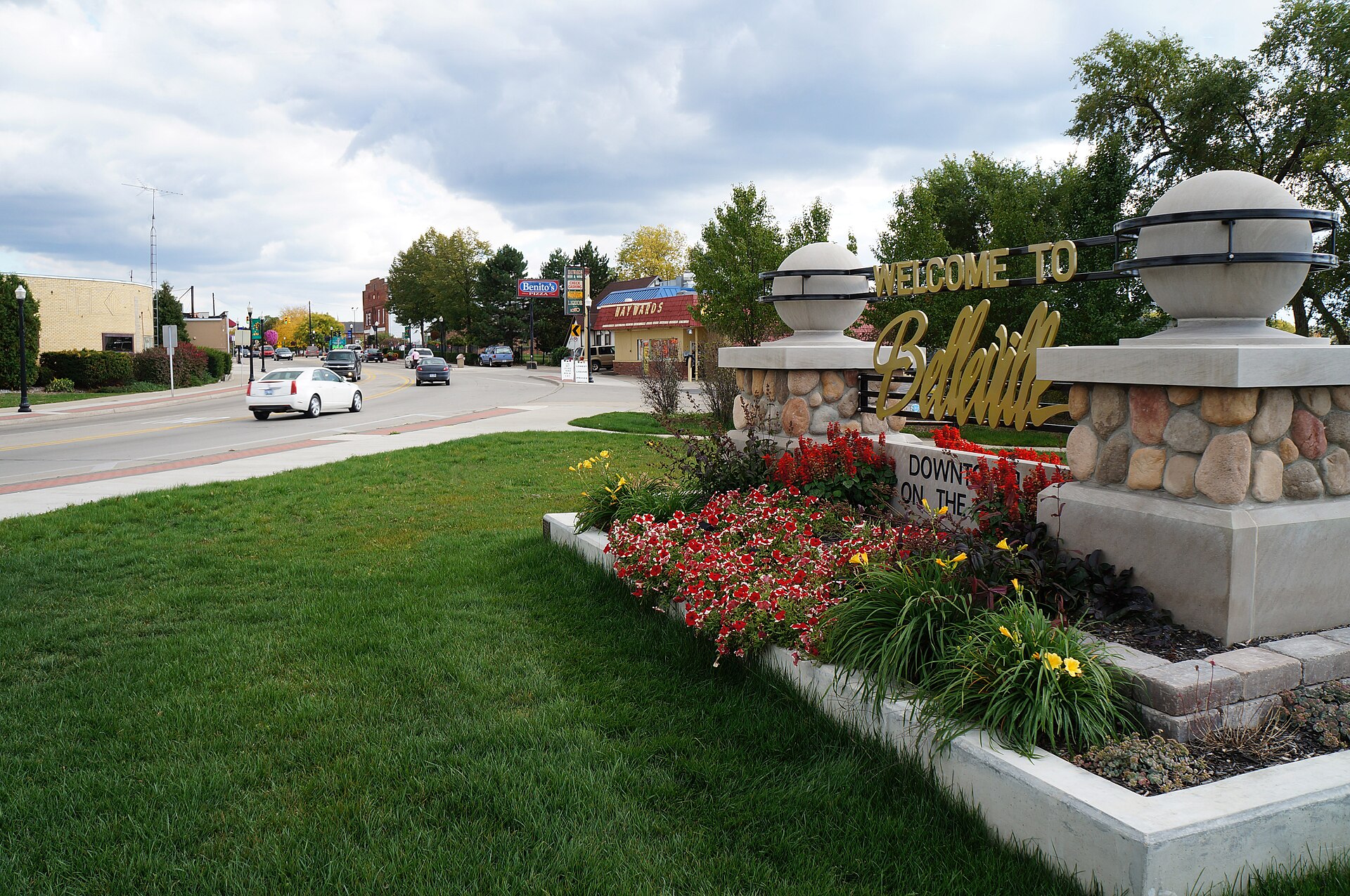 The Welcome to Belleville sign. — Michigan