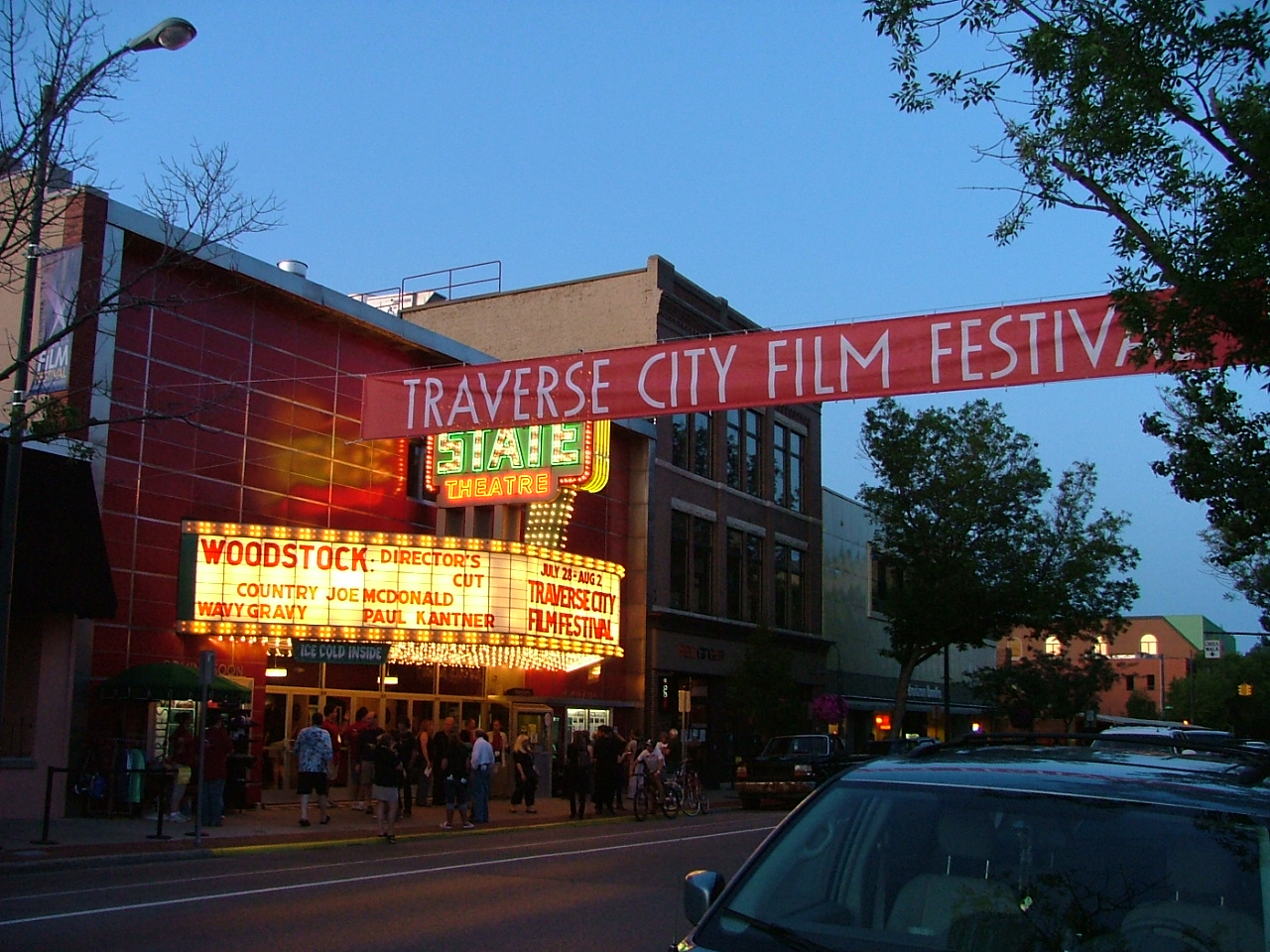 State Theater in Traverse City during Traverse City Film Festival — Leelanau County, Michigan