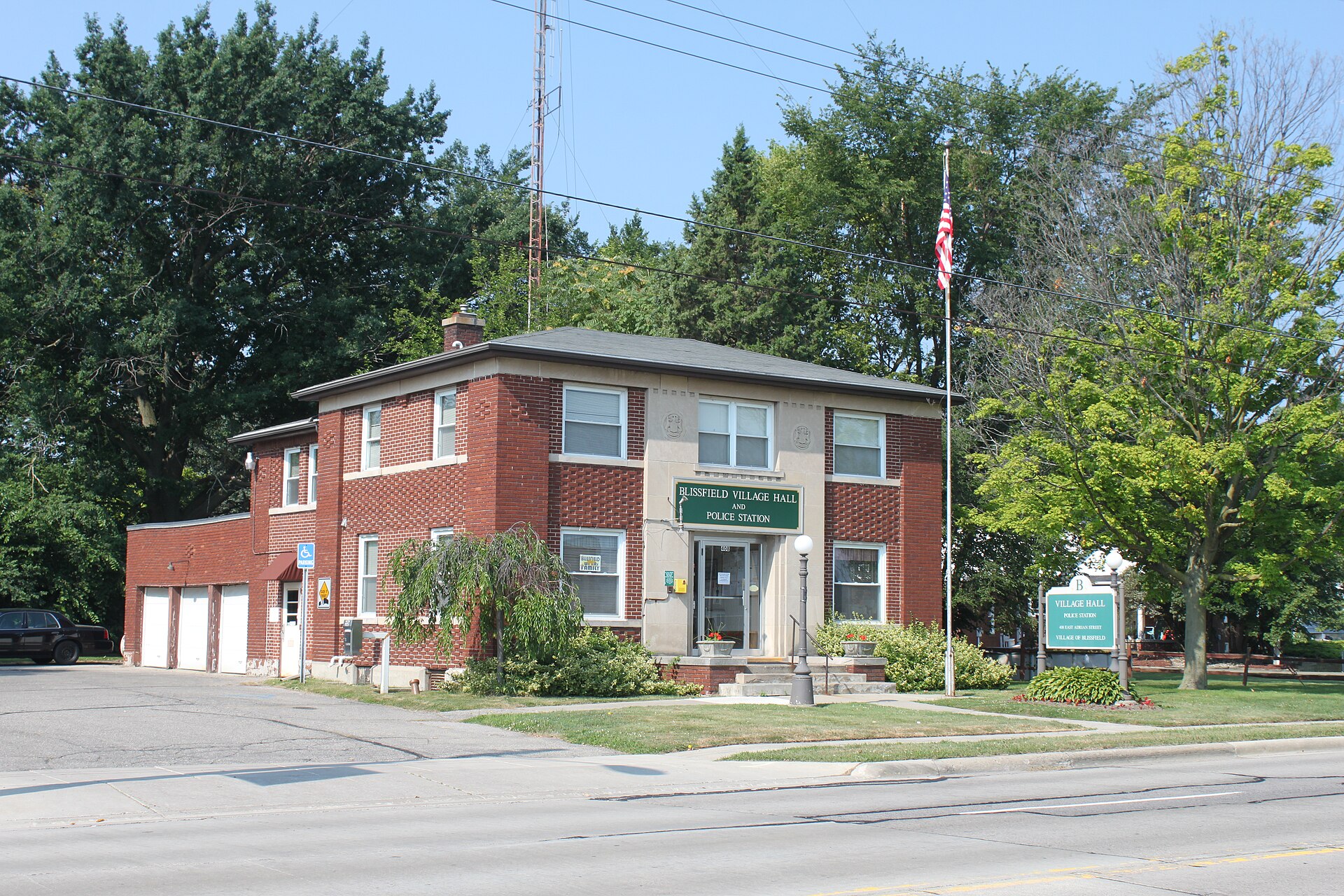 Blissfield Village Michigan Town Hall, 408 E. Adrian Street