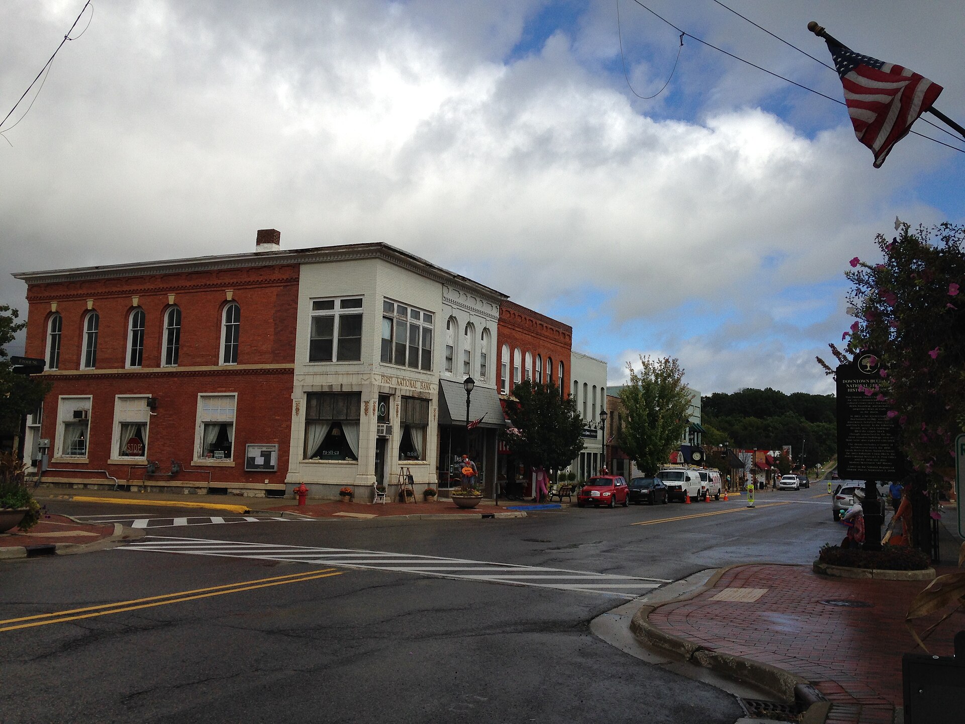 Buchanan Downtown Historic District, Front Street, between 117 West and 256 East; parts of Main Street, between 108 and 210-212; and 114 N. Oak Street Buchanan — Michigan