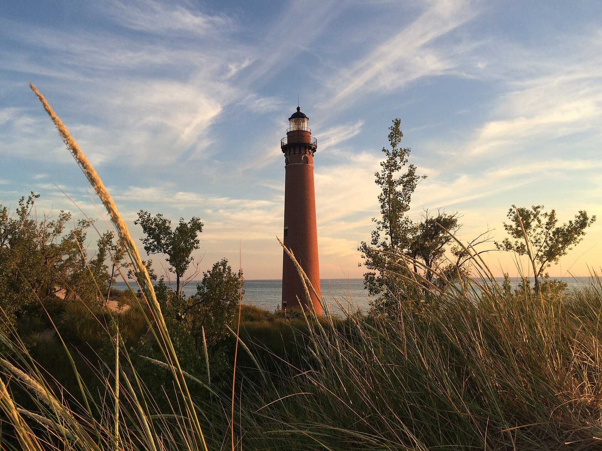 Little Sable Point Light Station at Sunset — Oceana County, Michigan