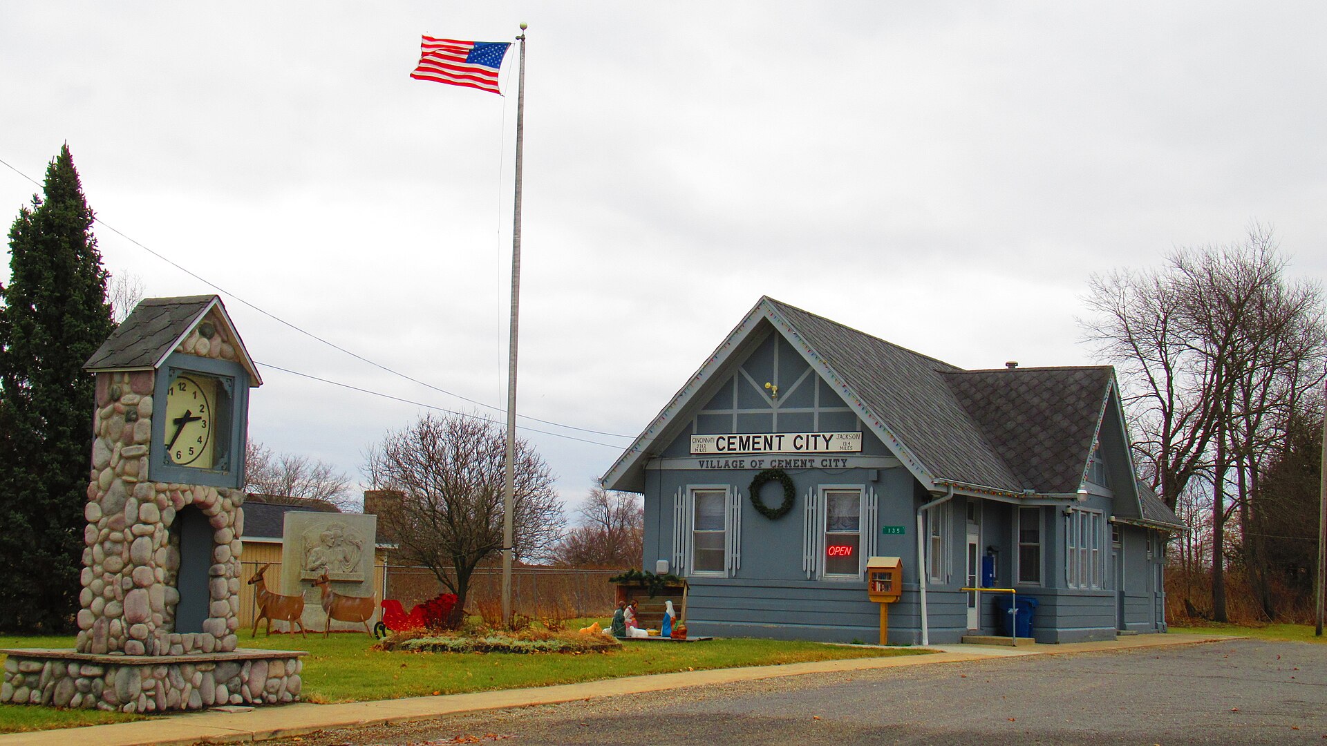 Cement City village hall, MI — Michigan