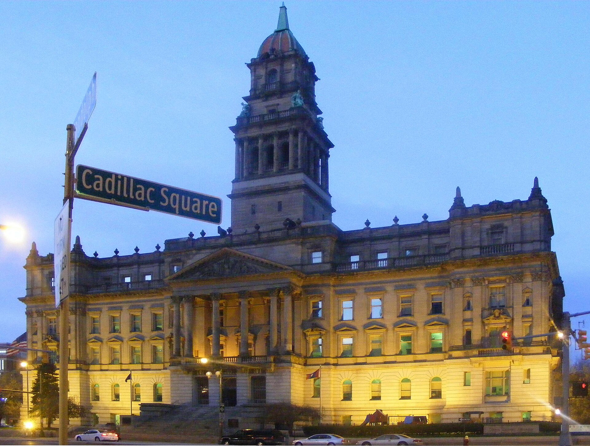 Wayne County Building on Cadillac Square — Michigan
