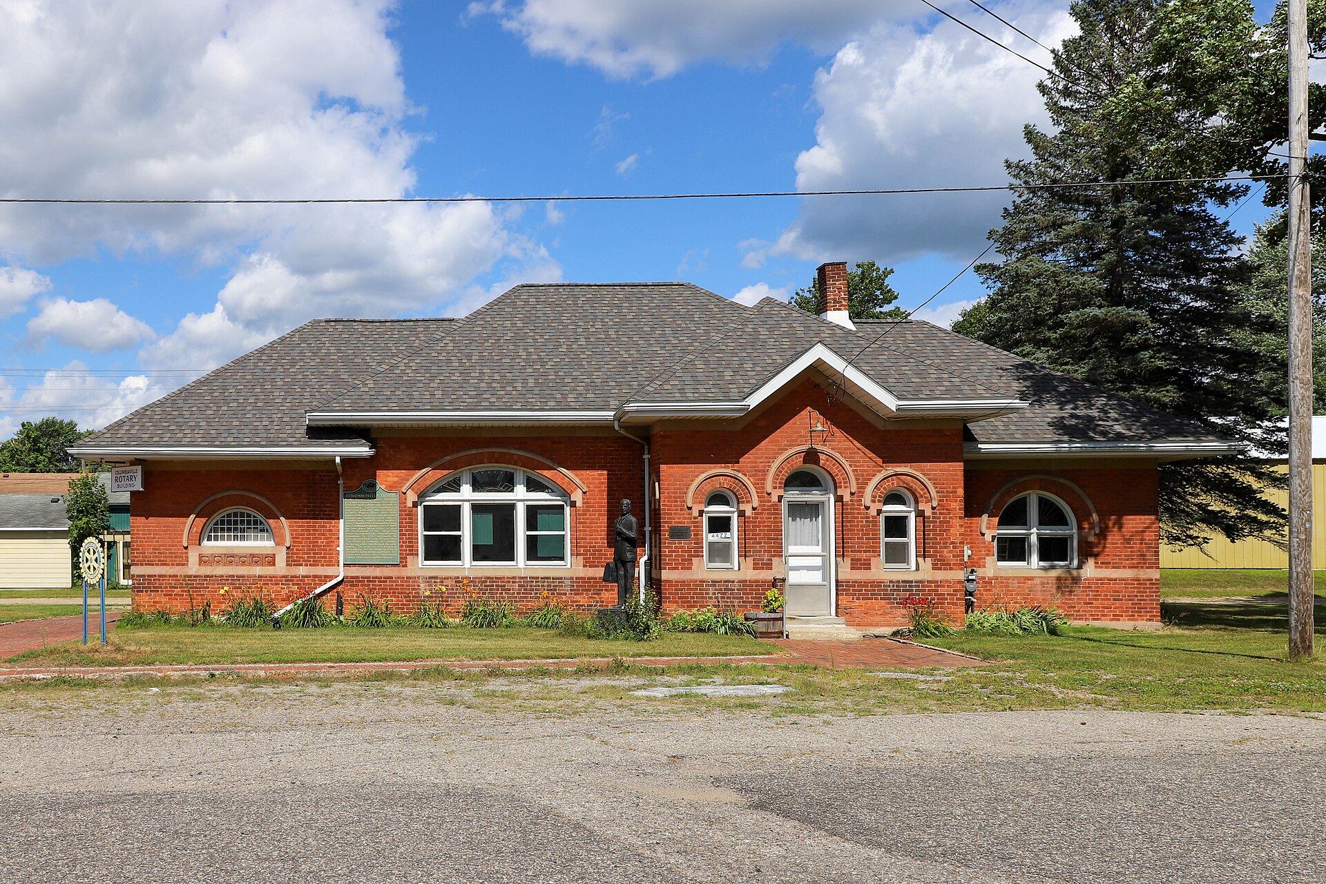 Columbiaville station is a former train station in Columbiaville, Michigan.
