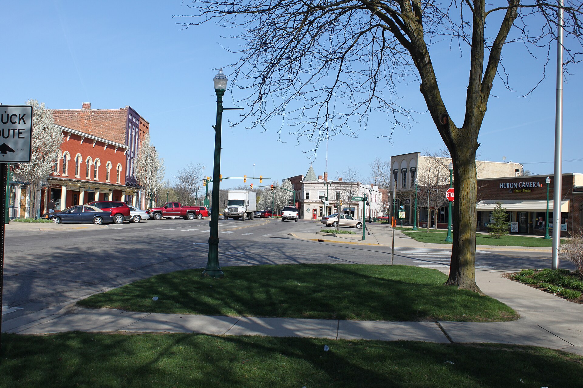 Downtown streets in Dexter, Michigan