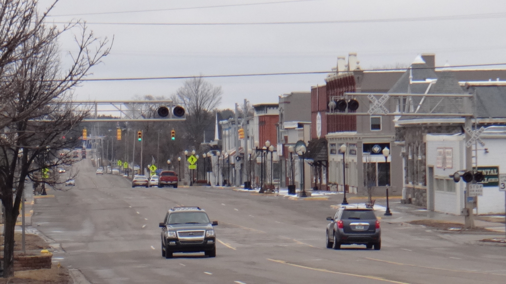 Downtown West Branch, Michigan.