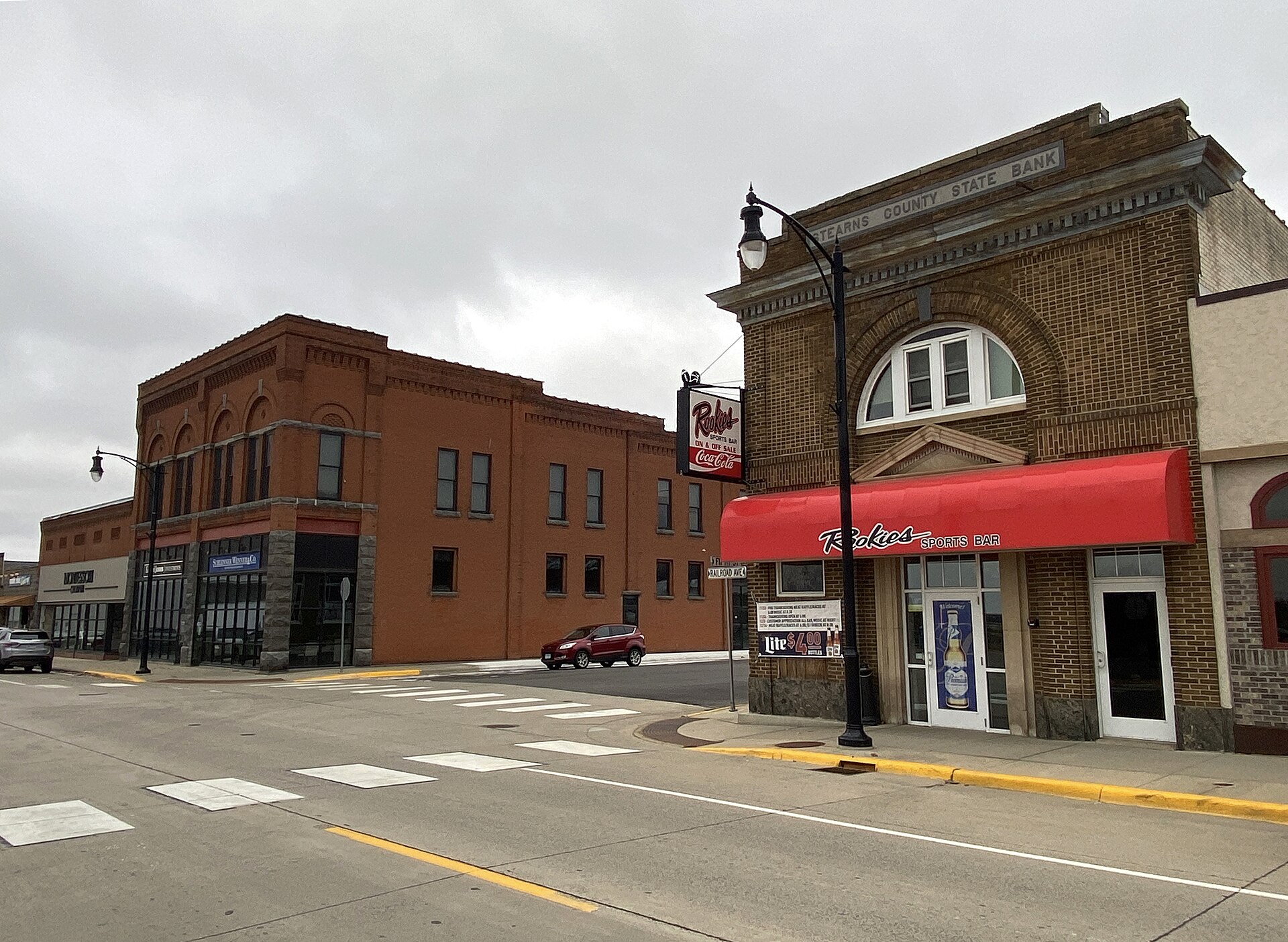 Street scene in Albany, Minnesota