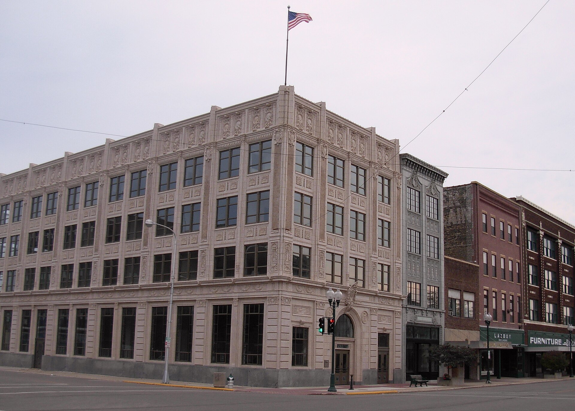 Downtown streets in Albert Lea, Minnesota