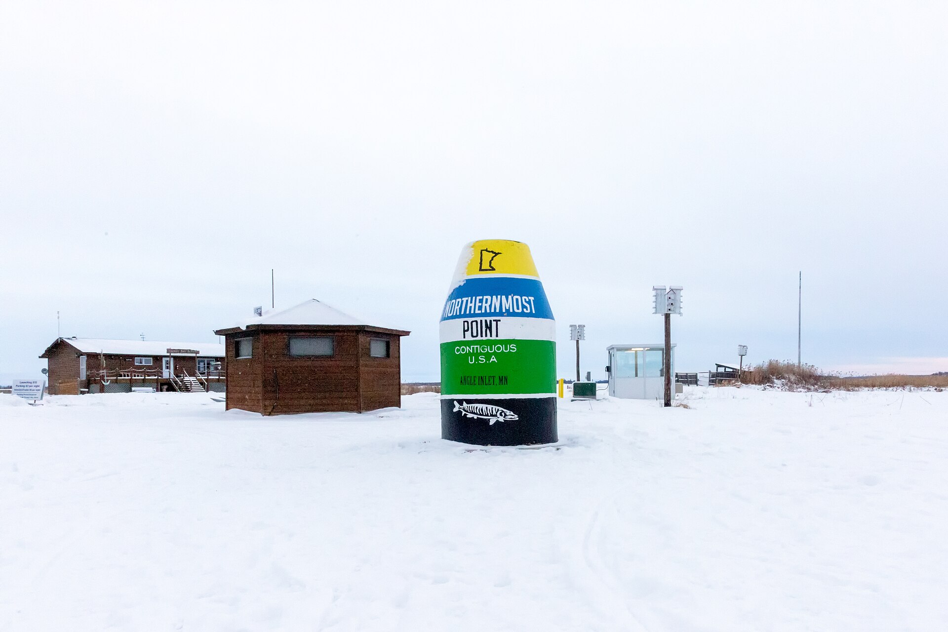 Northernmost Point marker in the Contiguous US, Angle Inlet, Minnesota
