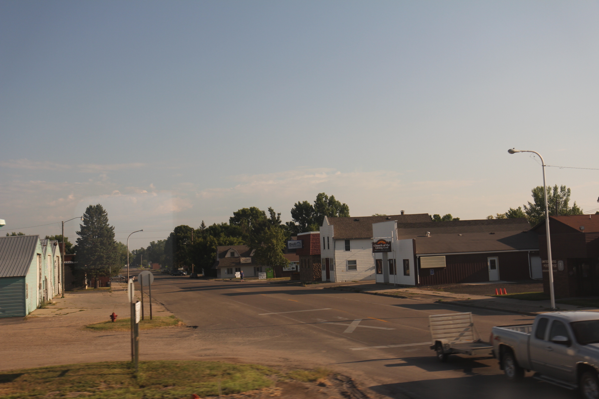 Downtown streets in Audubon, Minnesota