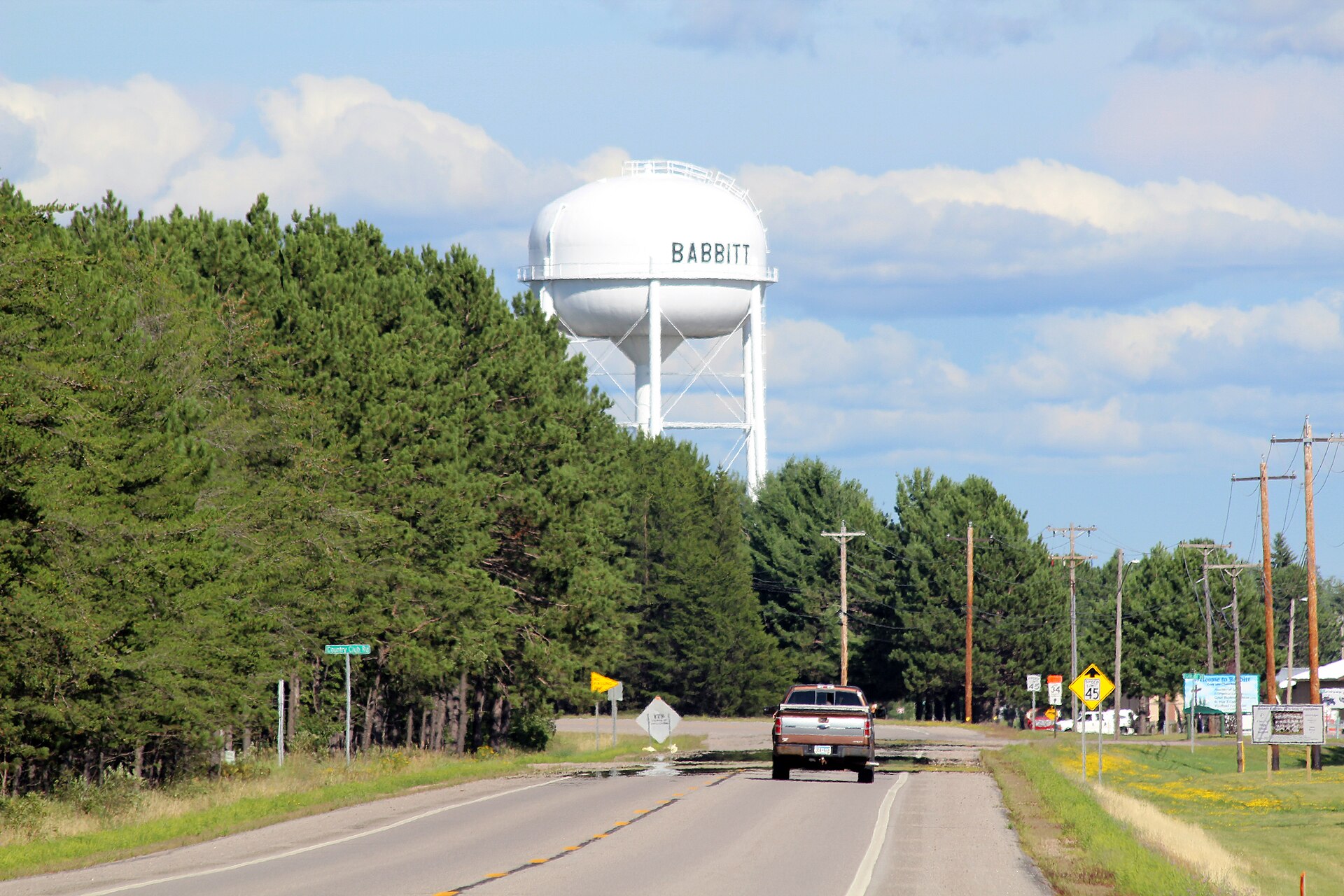 Water tower Babbitt, Minnesota