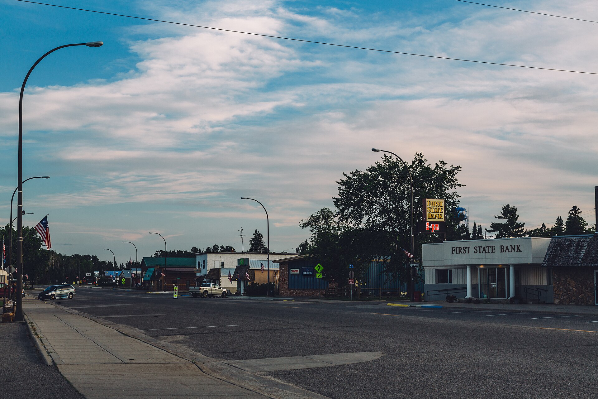 Main Street in Bigfork, Minnesota