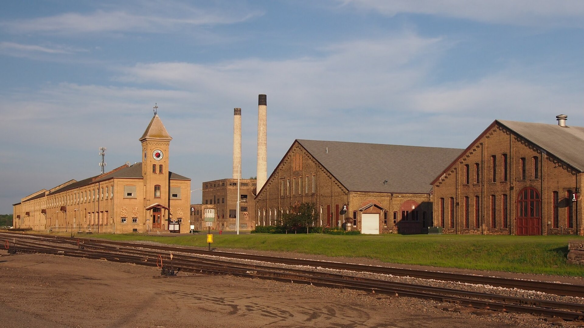 Northern Pacific Railroad Shops Historic District, Brainerd, Minnesota, USA.