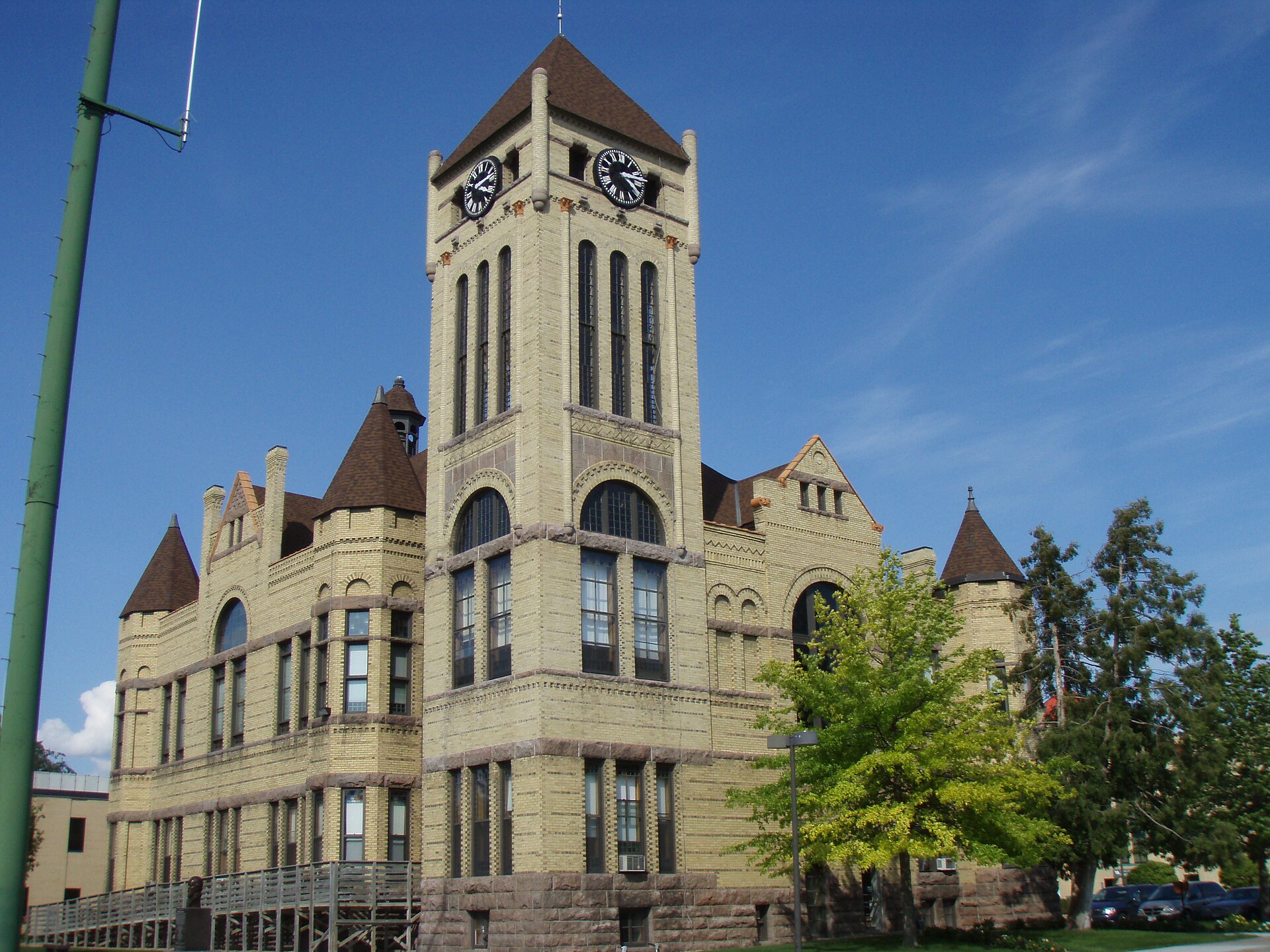 w:Morrison County Courthouse in w:Little Falls, Minnesota, listed on the National Register of Historic Places.