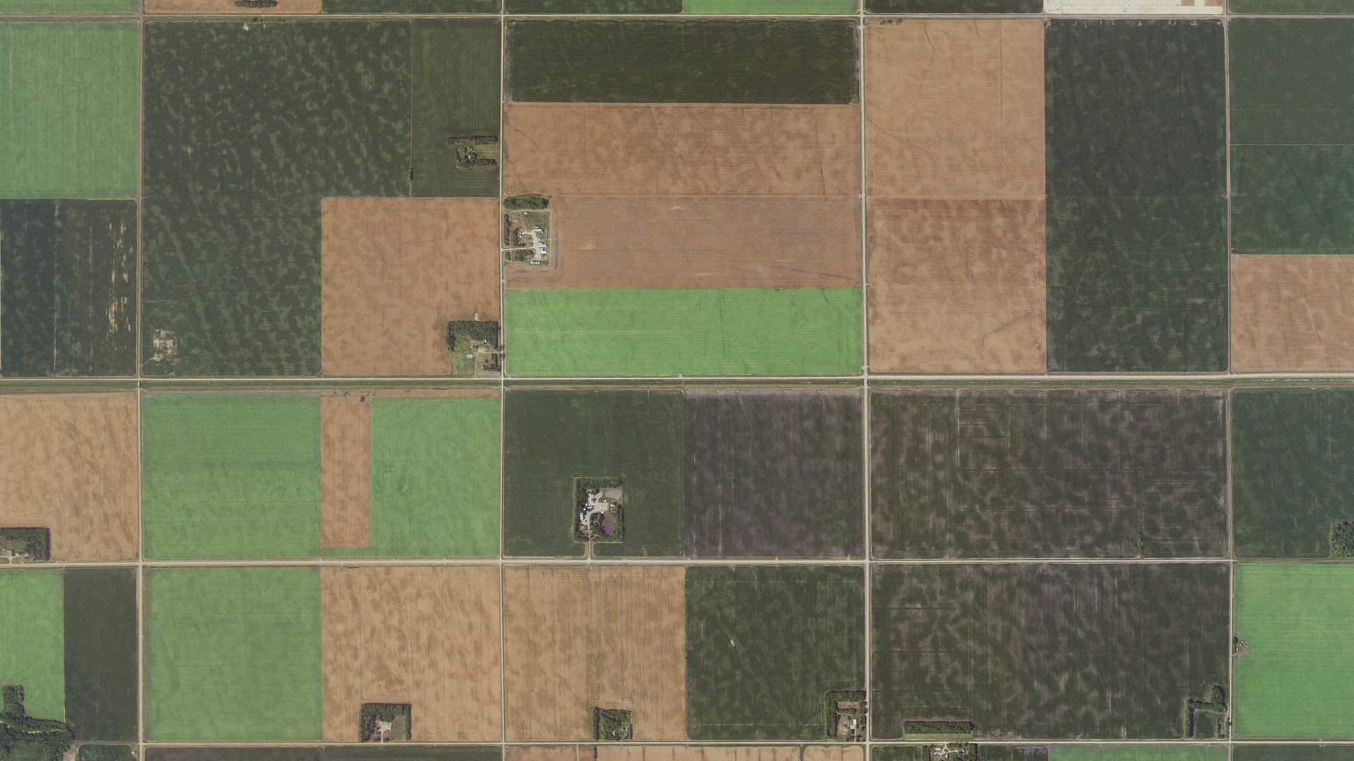 Aerial view of land around Anthony, Minnesota