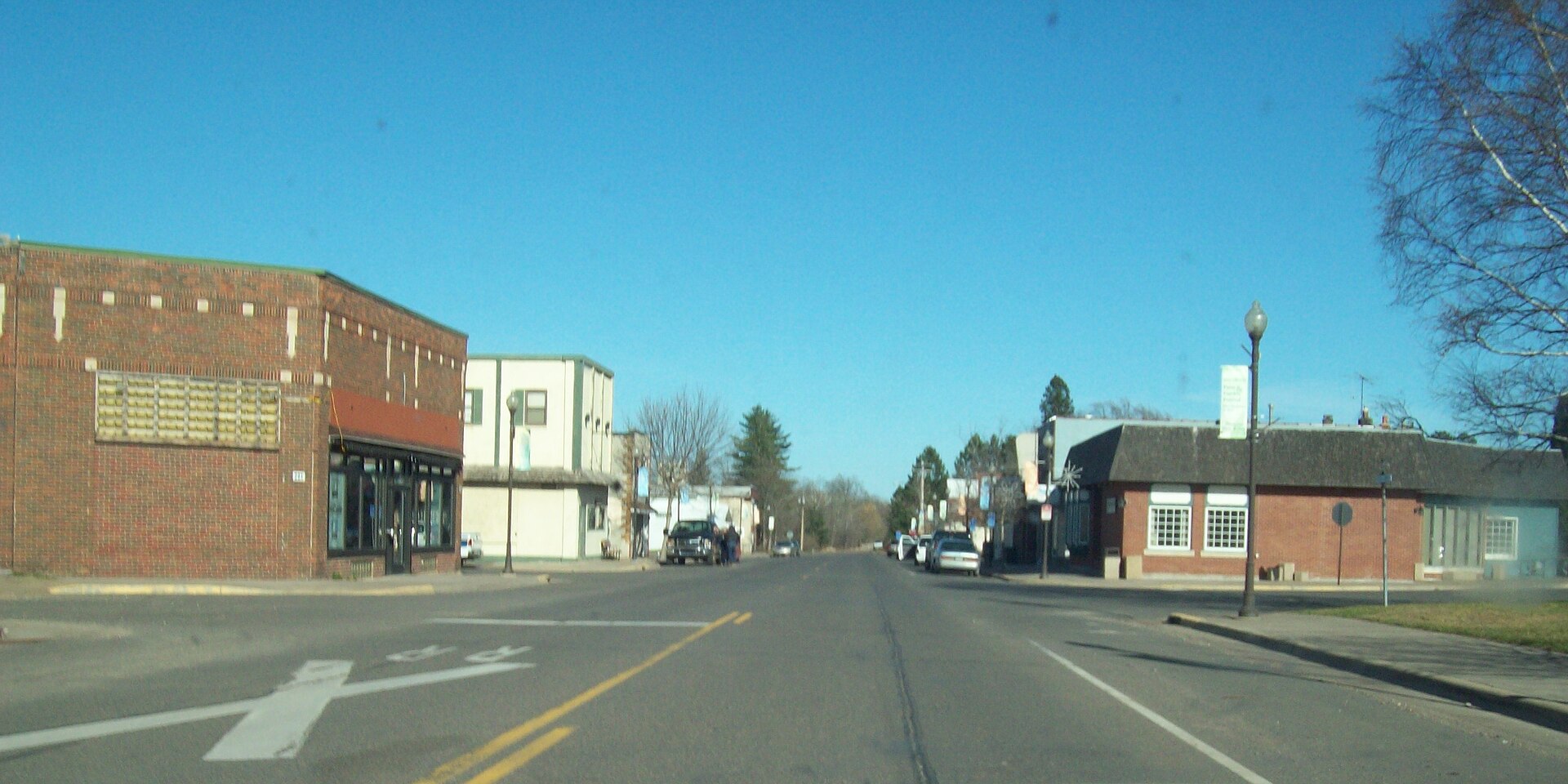 Main Street in Floodwood, Minnesota