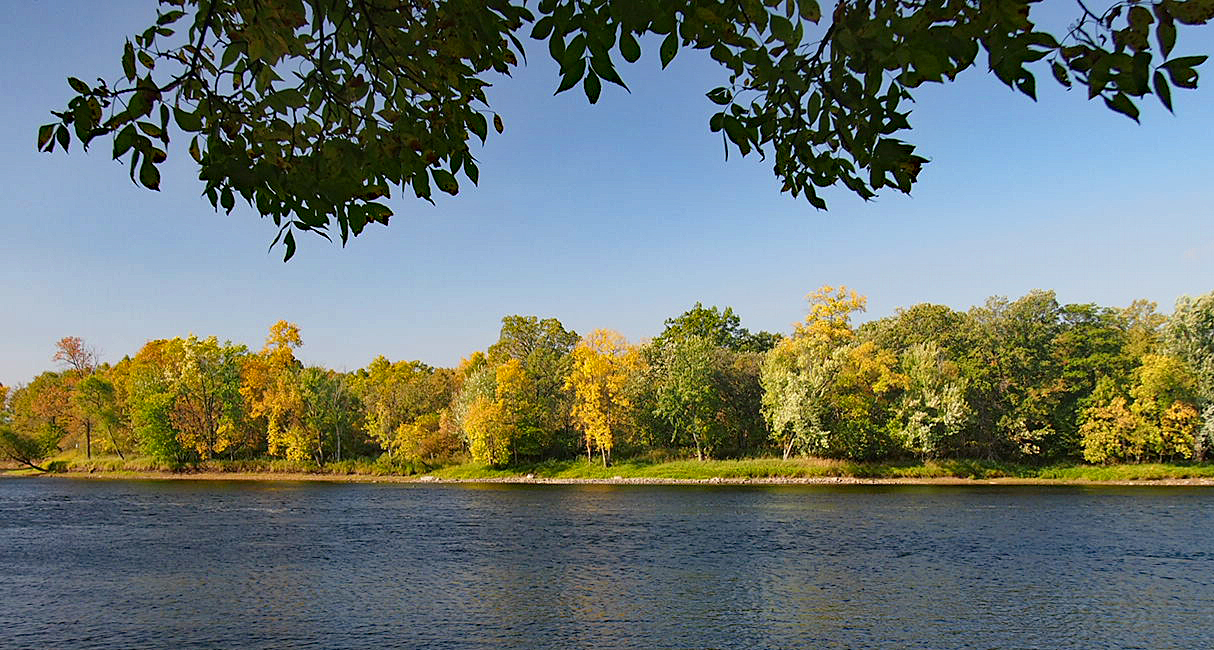 River landscape in Fort Ripley, Minnesota