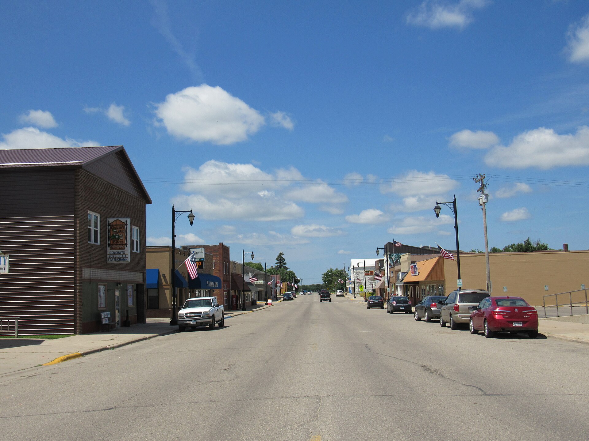 Main Street in Henning, Minnesota