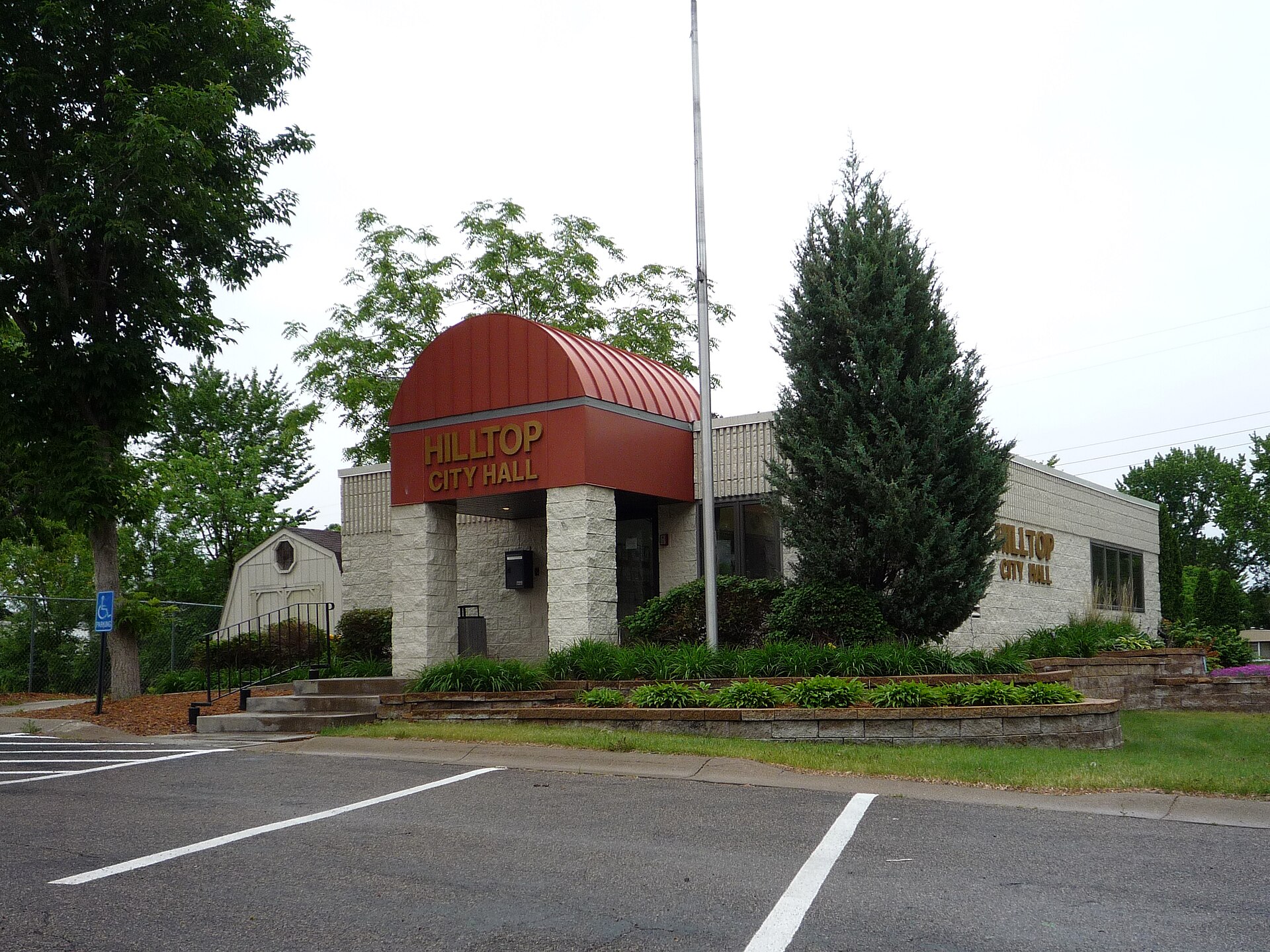 City Hall, Hilltop, Minnesota, USA.