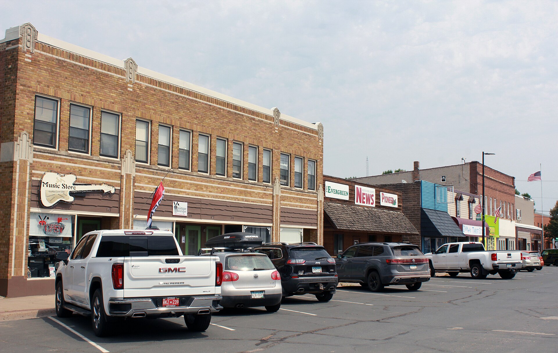 Main Street in Hinckley, Minnesota